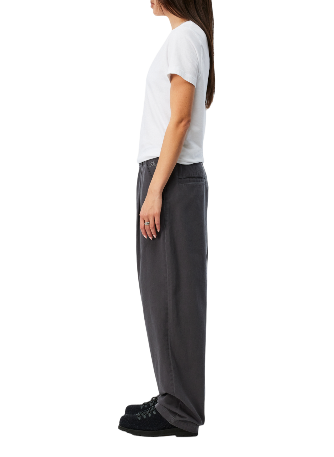 Pantalon baggy chino à plis DIME Grey
