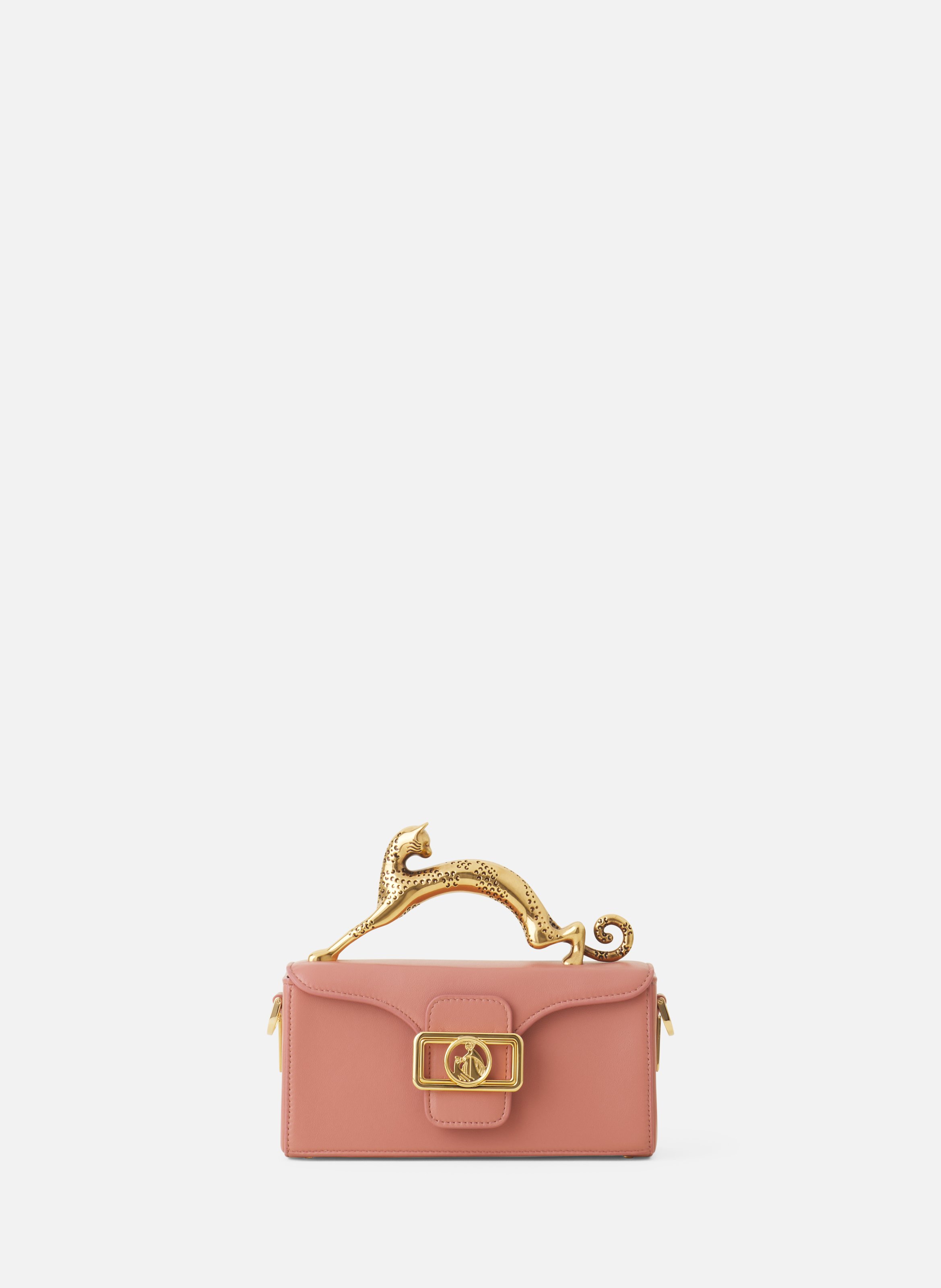 Sac pencil cat nano en cuir LANVIN Rose