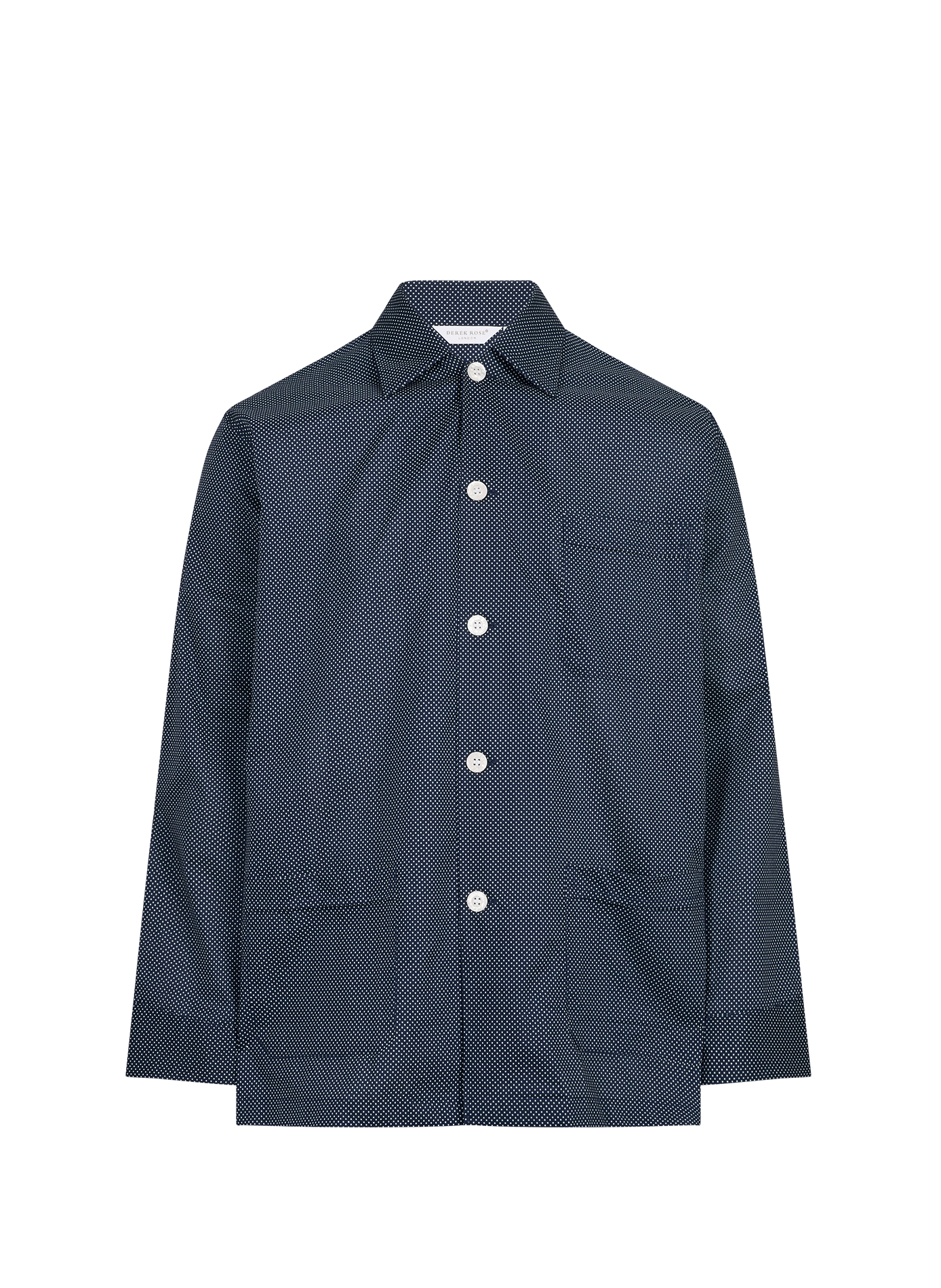 Ensemble de pyjama imprimé en coton DEREK ROSE Bleu