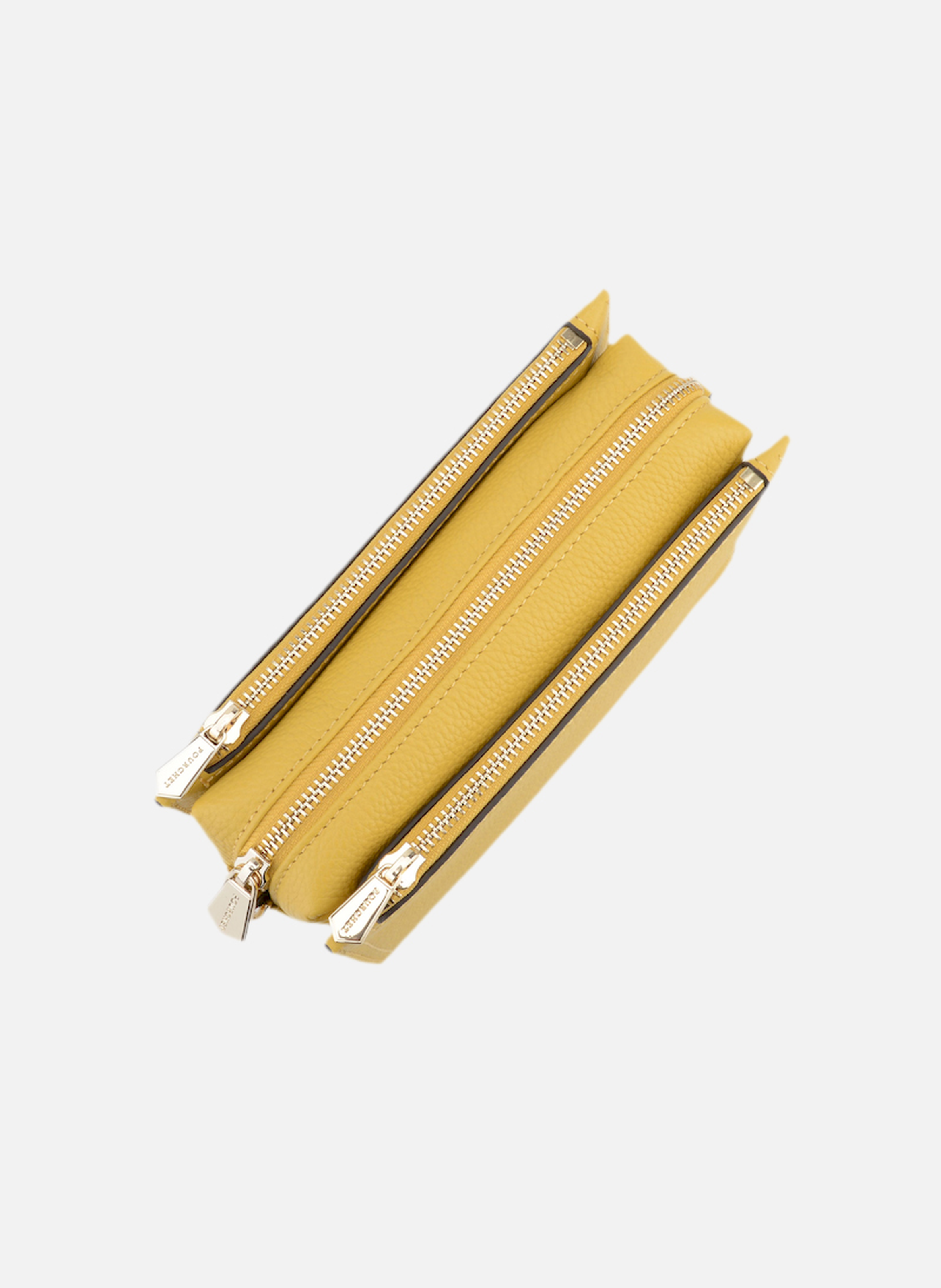 Alesia | sac trotteur gm en cuir de vachette POURCHET Jaune