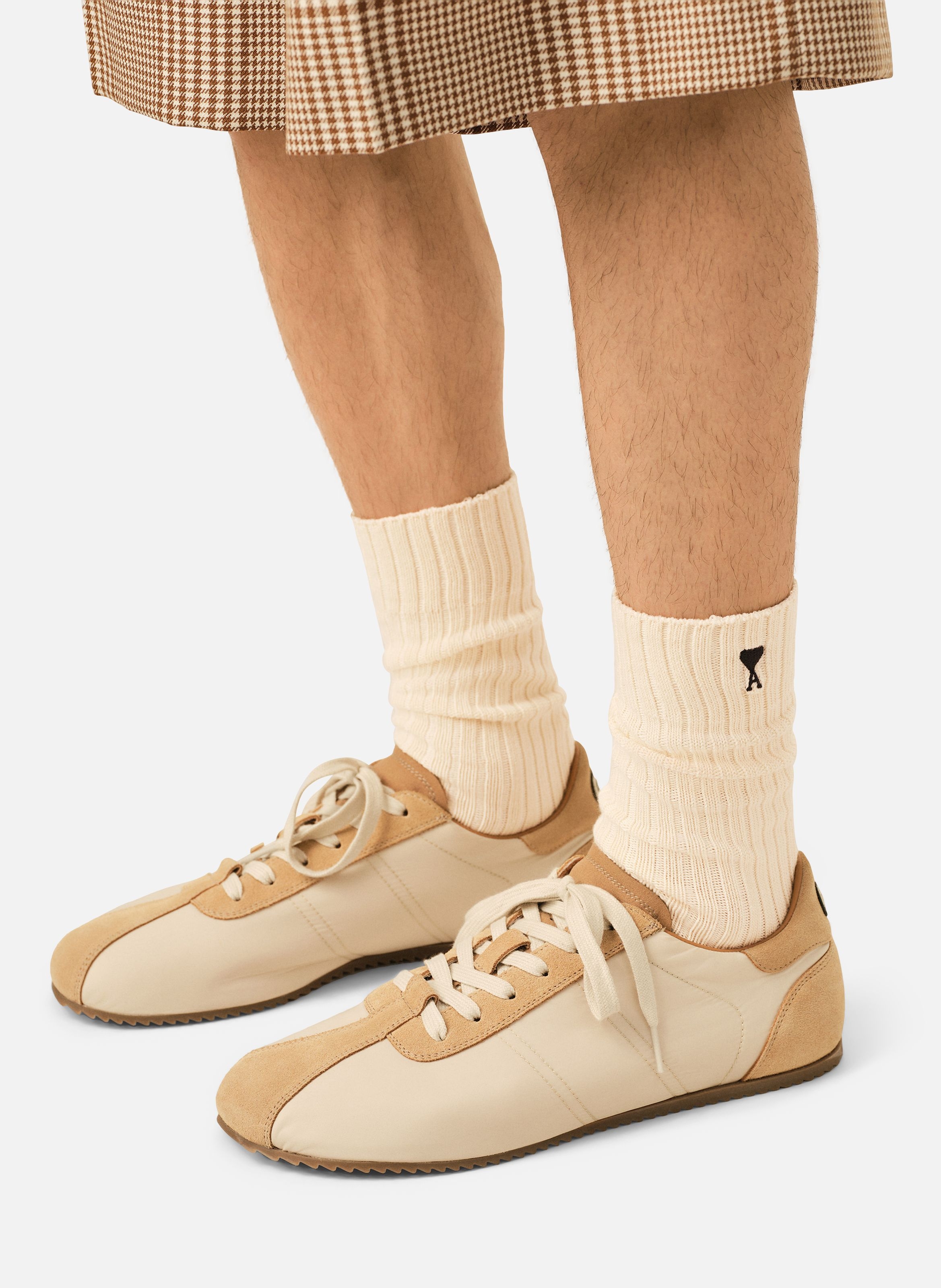 Chaussettes unisexe en coton ami de coeur AMI PARIS Blanc