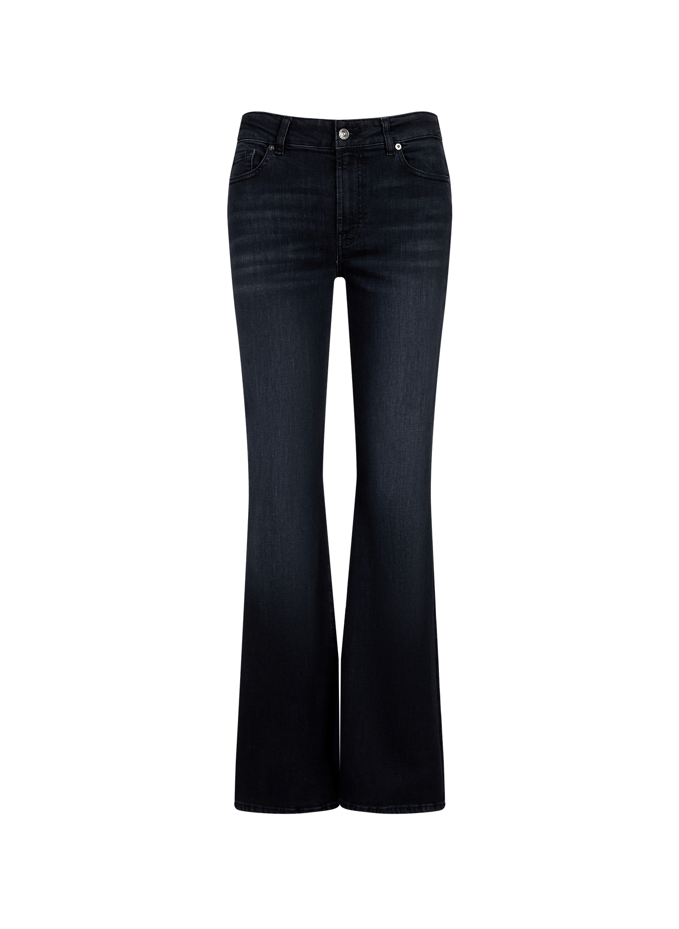 Faded flared jeans 7 FOR ALL MANKIND Black