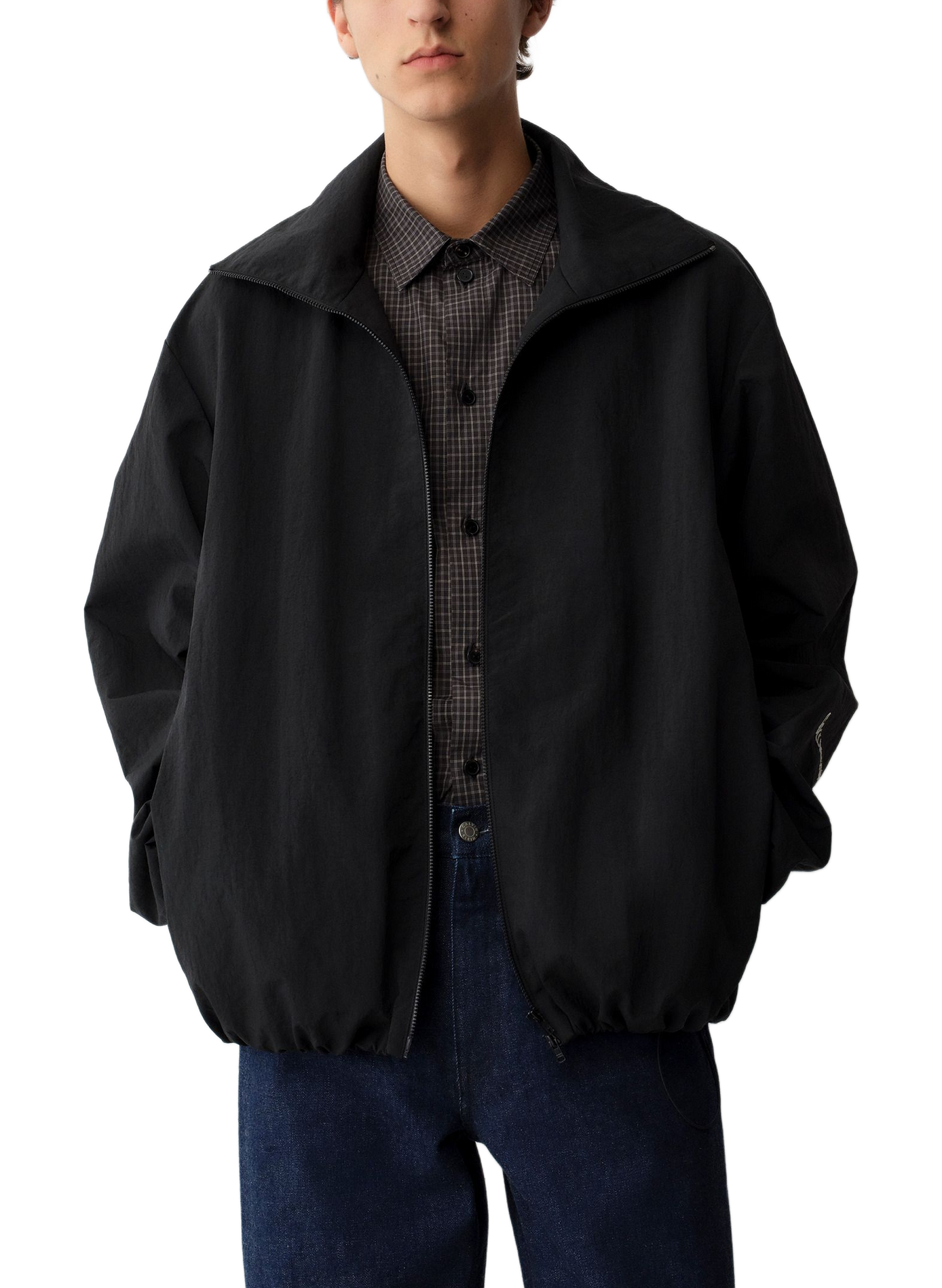 Oversized logo jacket CALVIN KLEIN COLLECTION Black