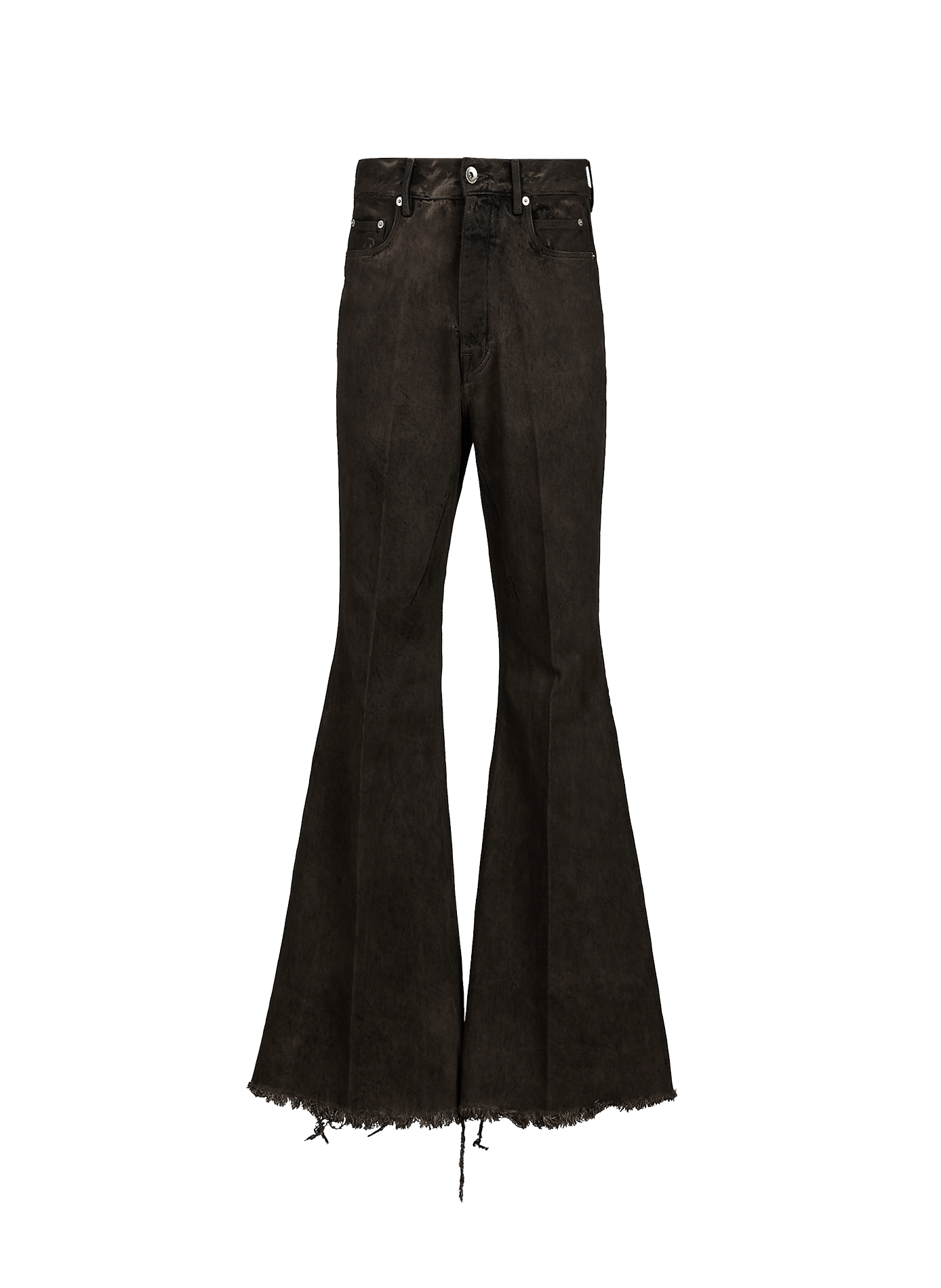 Jean bootcut Bolan en coton  RICK OWENS Marron