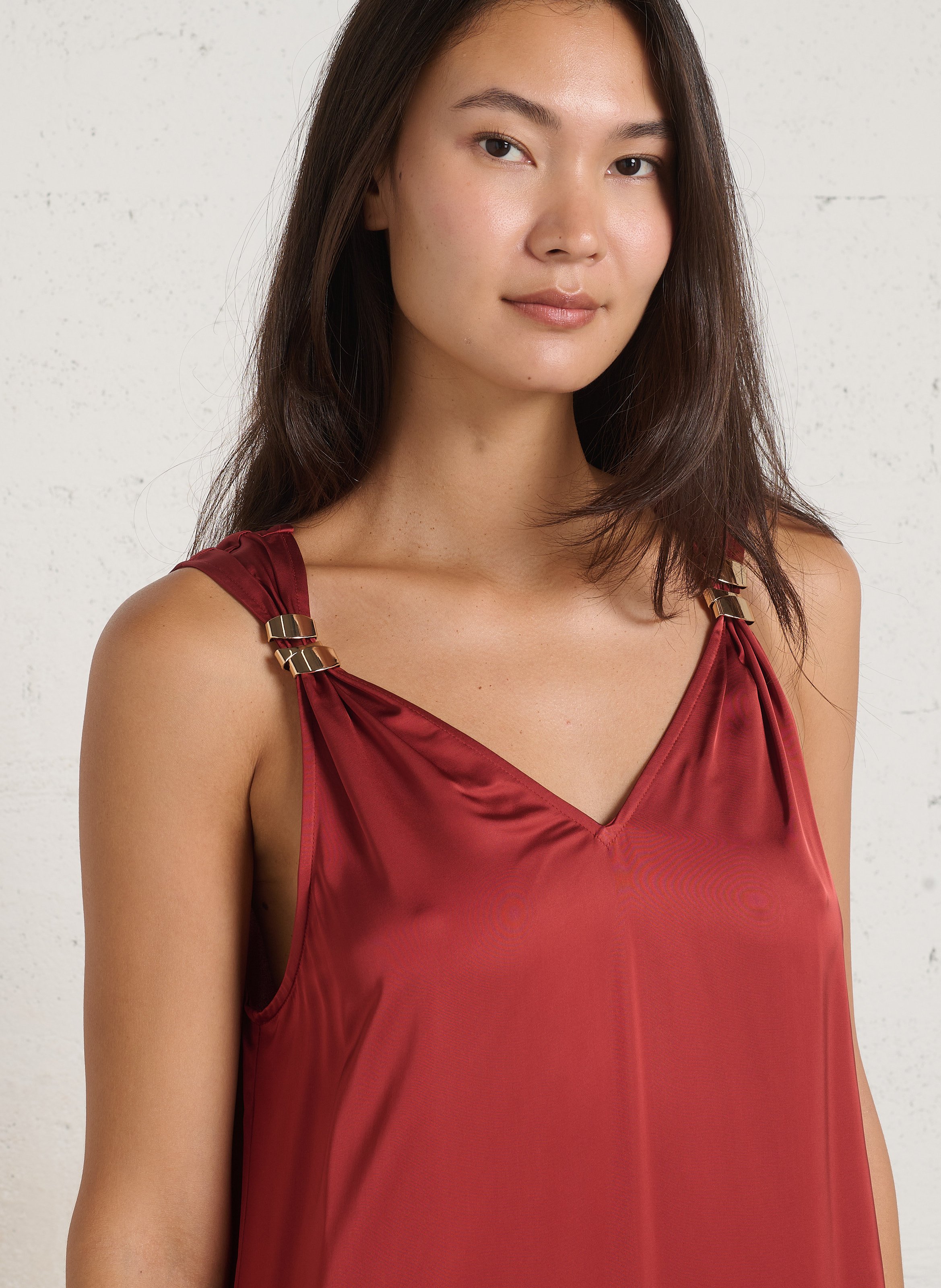 Robe longue penelope MAISON 123 Rouge