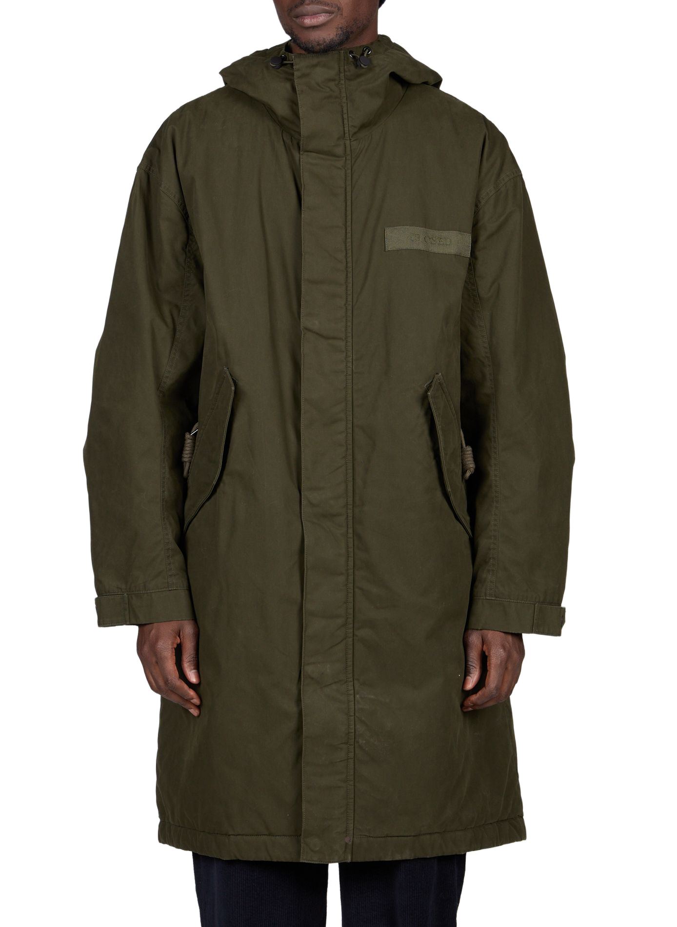 Langford cotton down jacket CLOSED Khaki