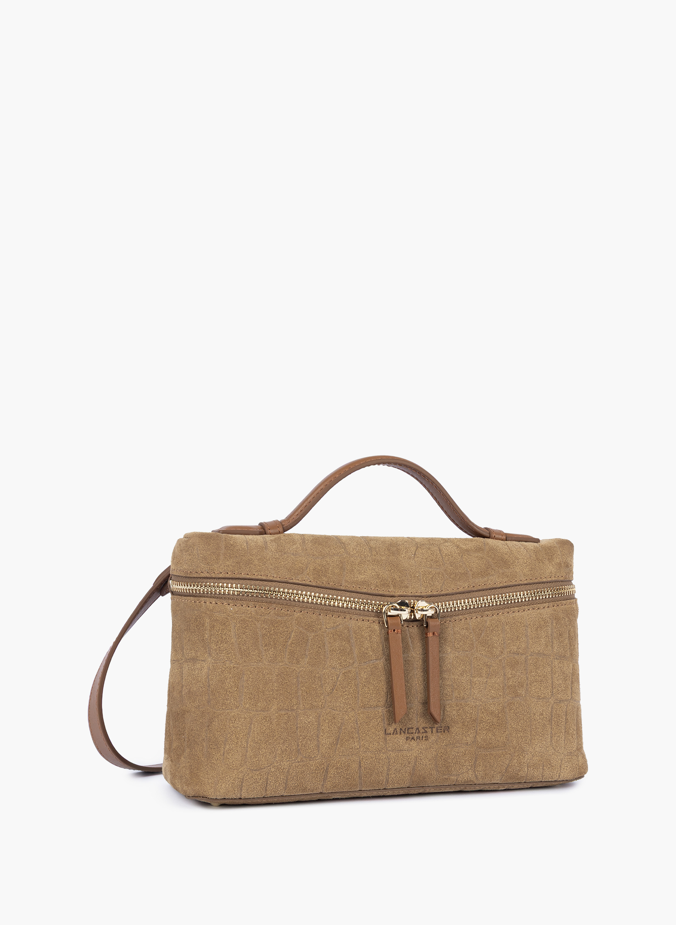 Sac boite - suède exo LANCASTER Marron
