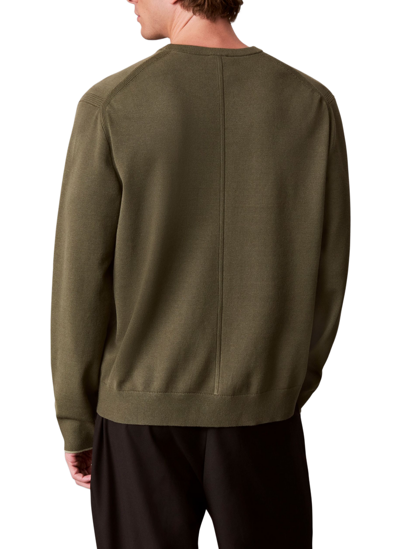 Pull manches longues à logo  CALVIN KLEIN Khaki
