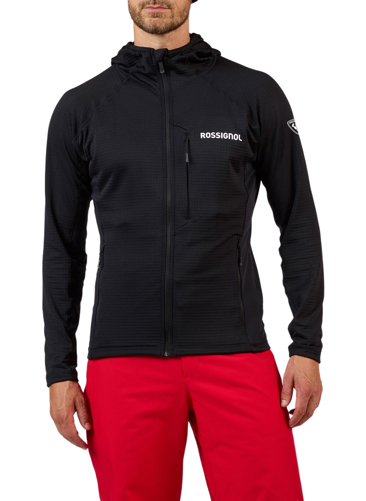 Veste polaire zippée à capuche ROSSIGNOL Negro