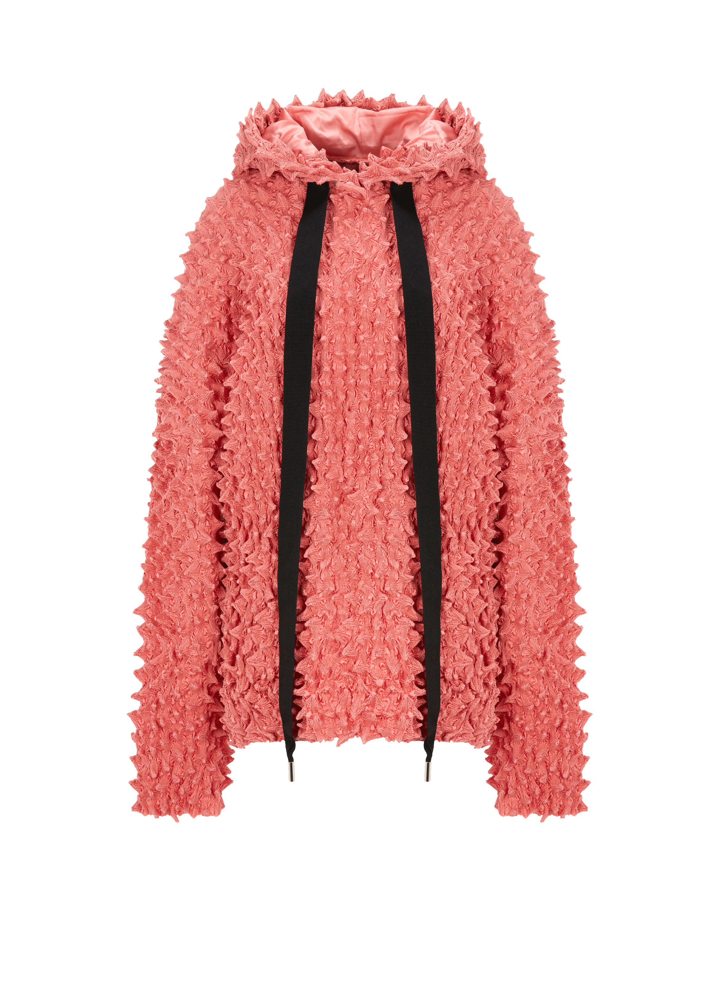 Hoodie à relief en coton