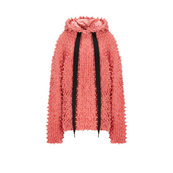 Hoodie à relief en coton