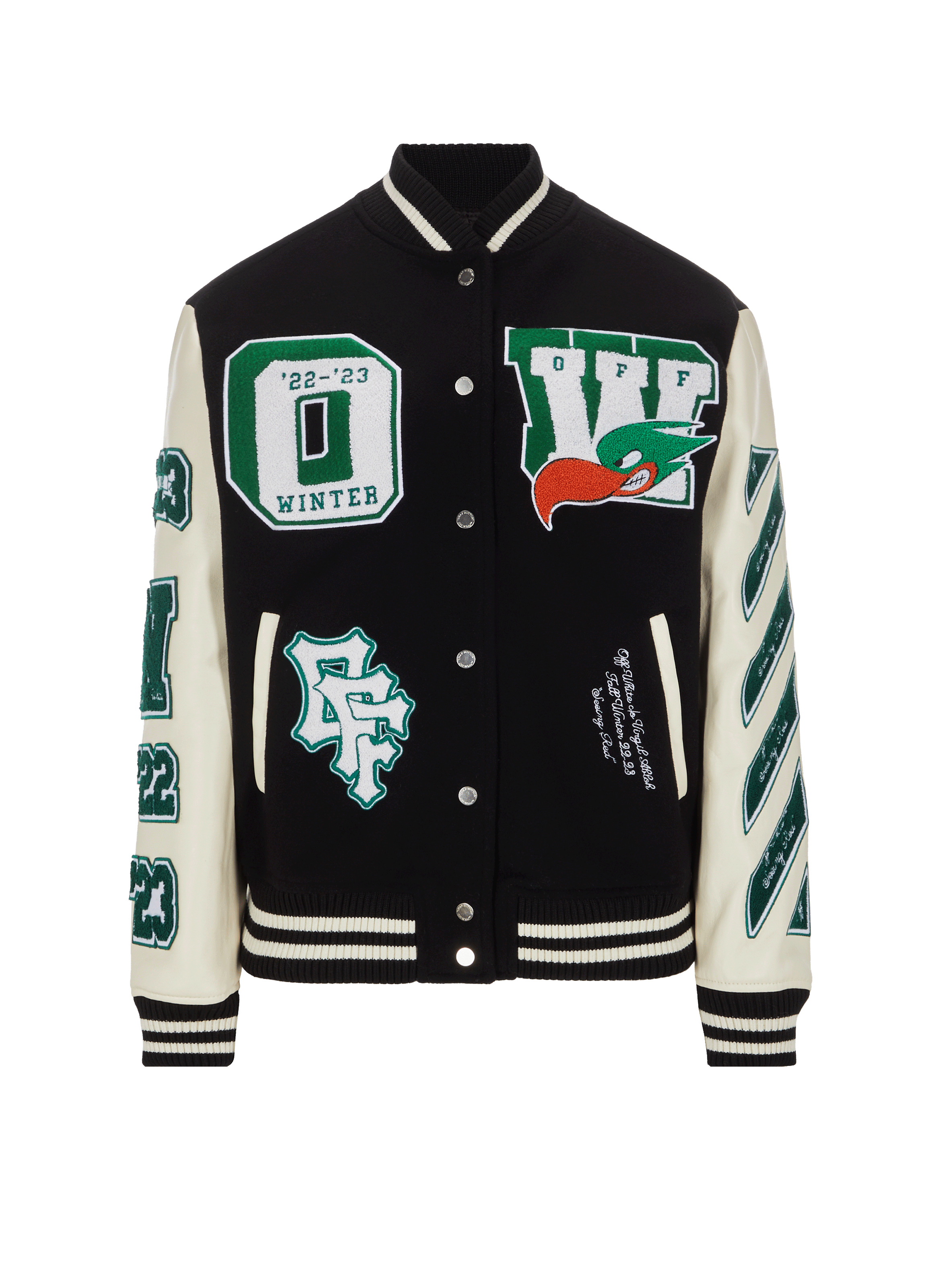 Veste avec patch et broderie