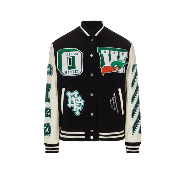 Veste avec patch et broderie