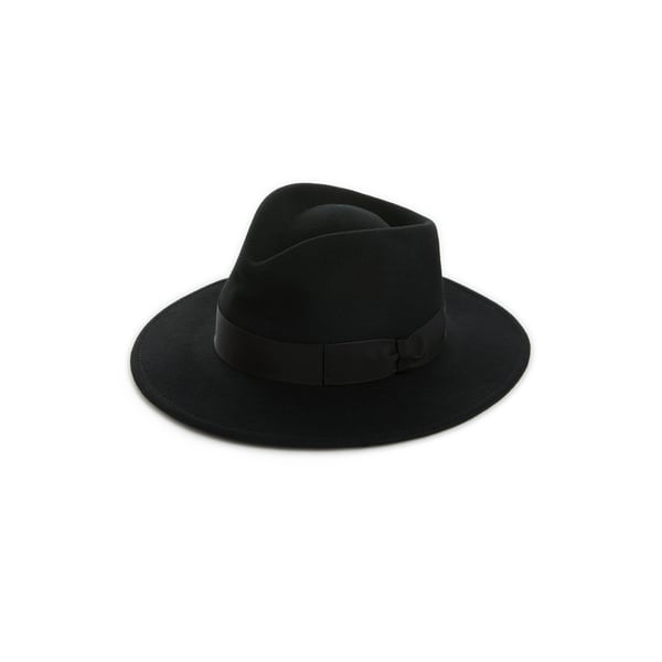 Saison Fedora Wool Hat In Black