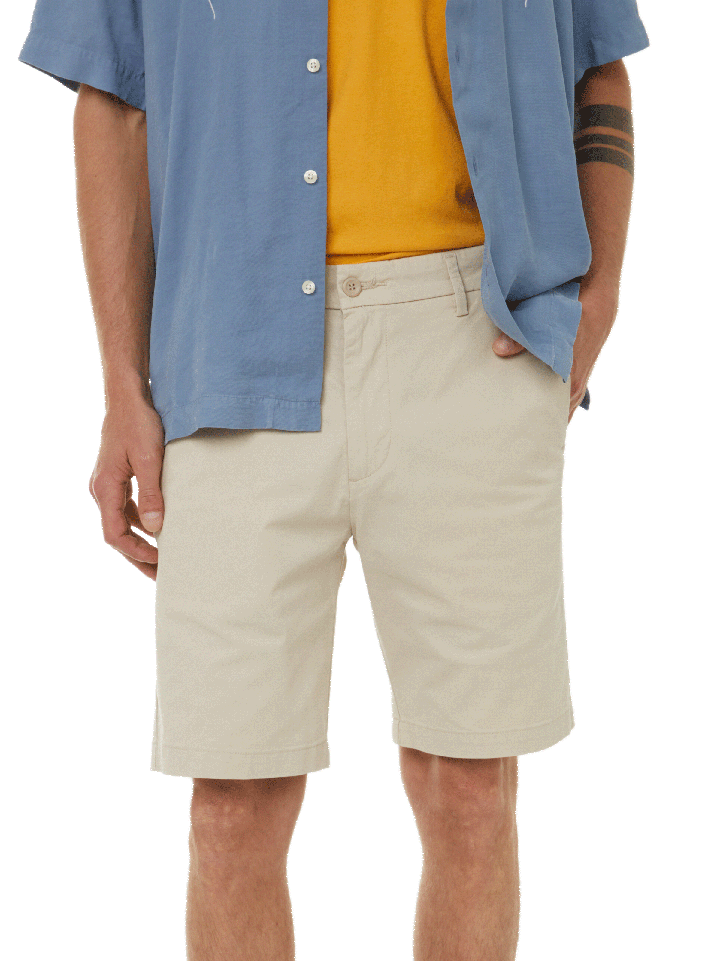 Short slim en coton DOCKERS Kaki