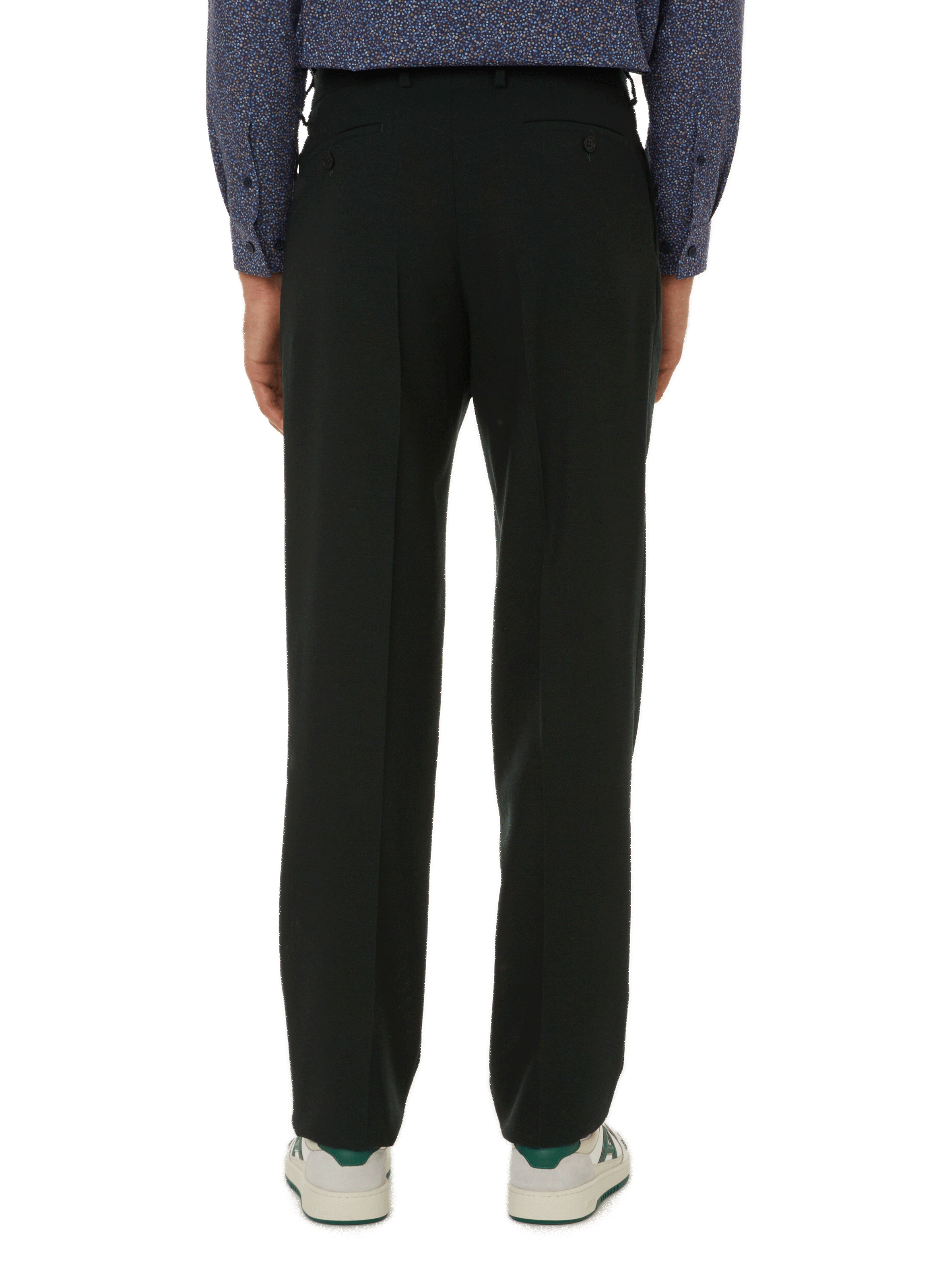 Wool-blend suit trousers SAISON 1865 Green