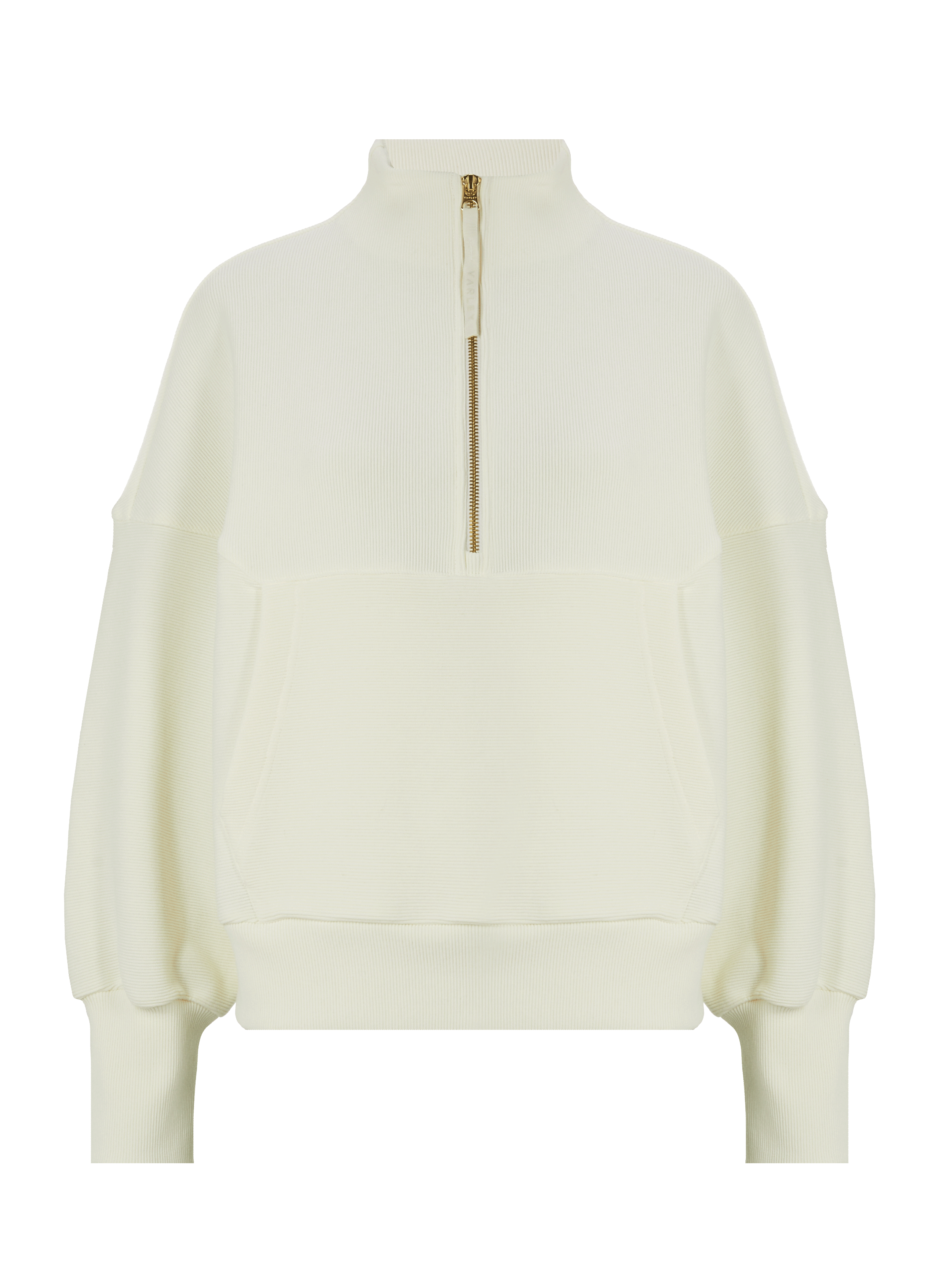 Sweatshirt côtelé en coton mélangé