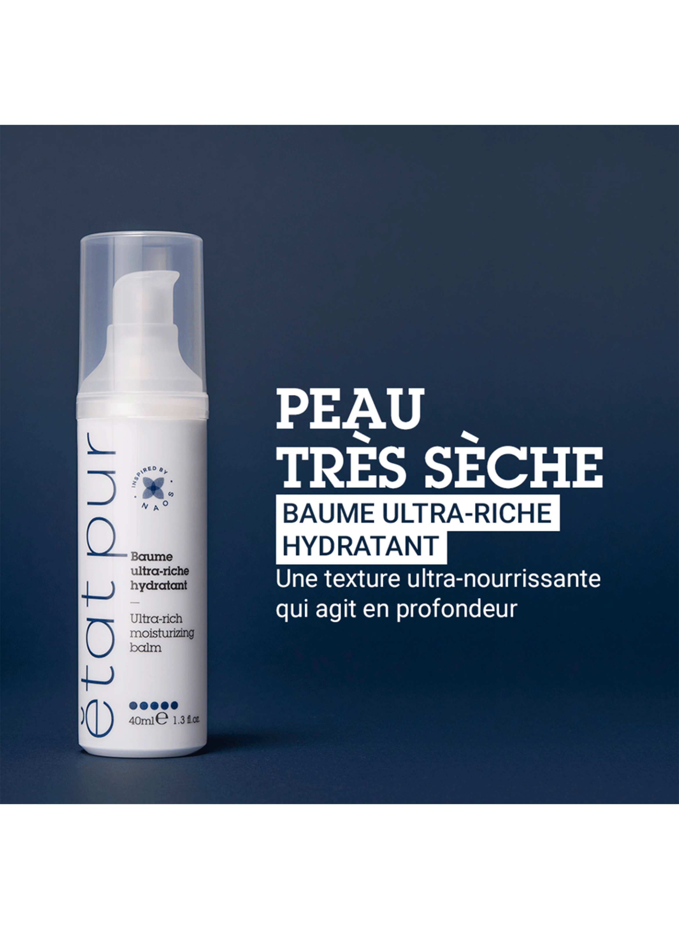 Le baume ultra riche hydratant ETAT PUR No color