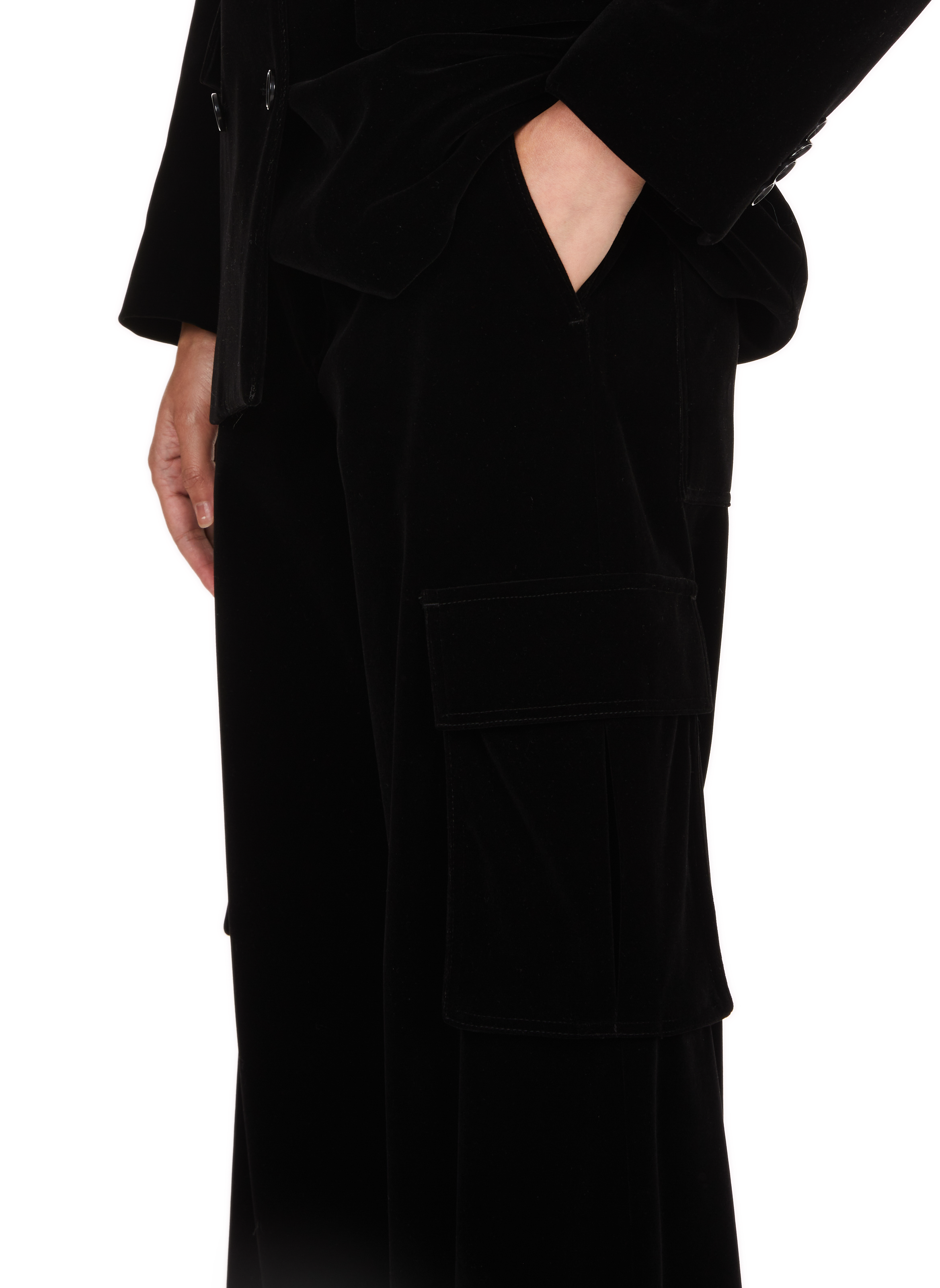 Pantalon cargo Udona en velours  SAISON 1865 Noir