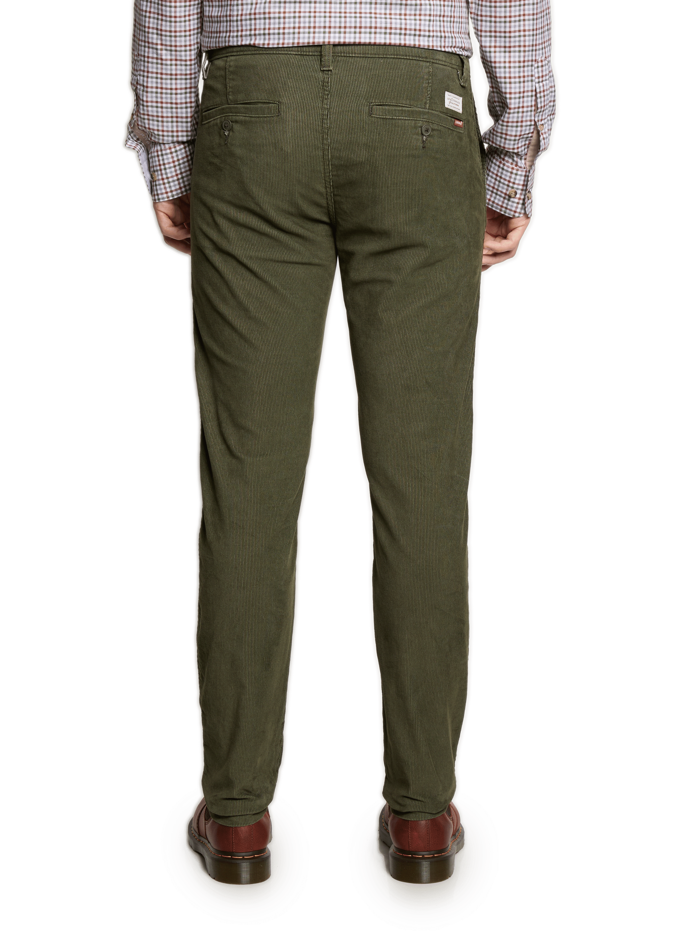 Ribbed trousers LEVI'S Green