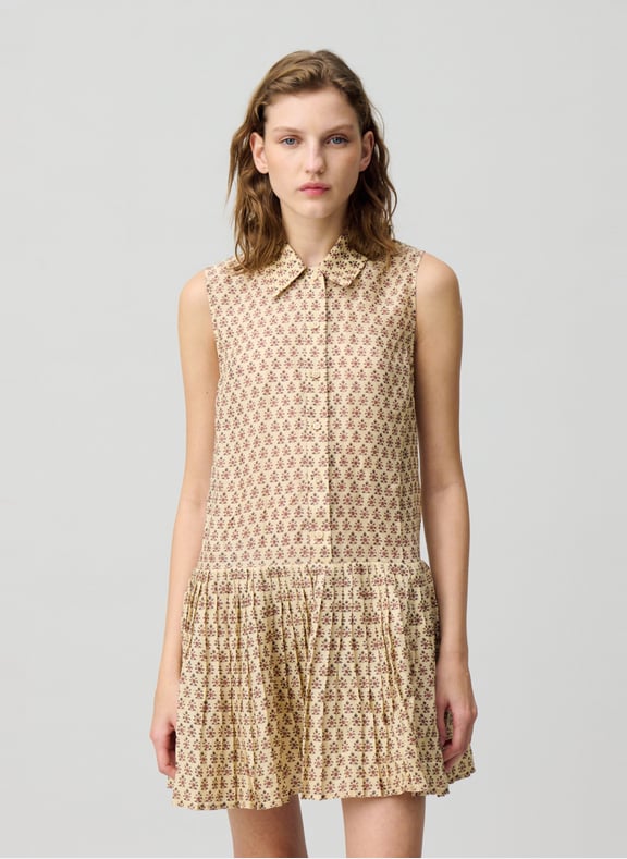 Robe courte sans manches imprimée Multicolore by CLAUDIE PIERLOT CLAUDIE PIERLOT Robe courte sans manches imprimée Multicolore