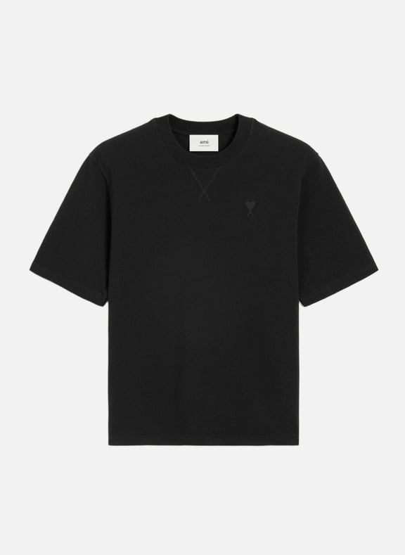 T-shirt ami de coeur unisexe Noir by AMI PARIS AMI PARIS T-shirt ami de coeur unisexe Noir