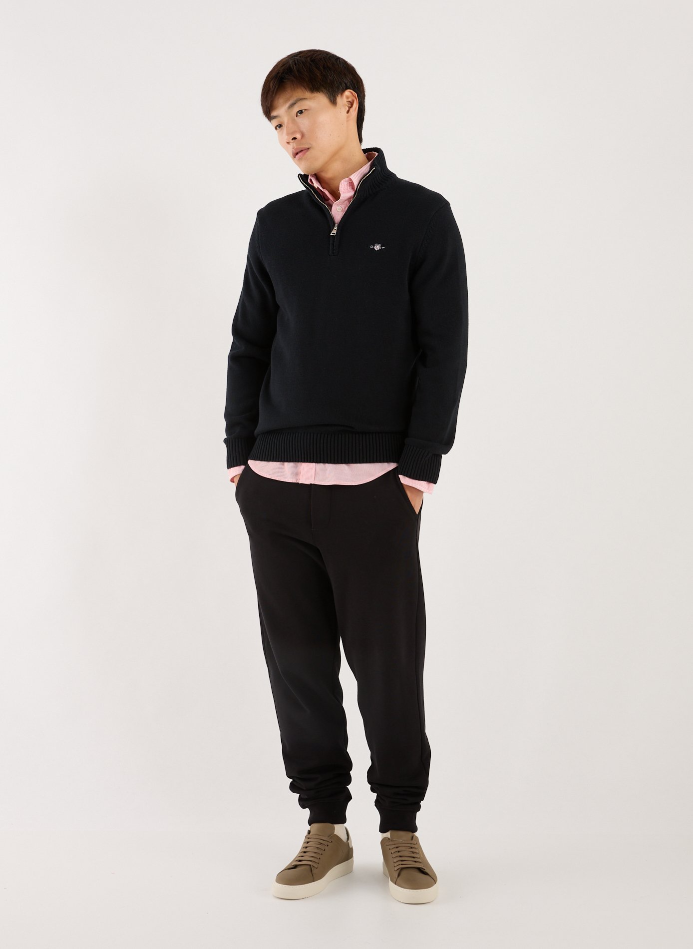 Cotton jumper GANT Black