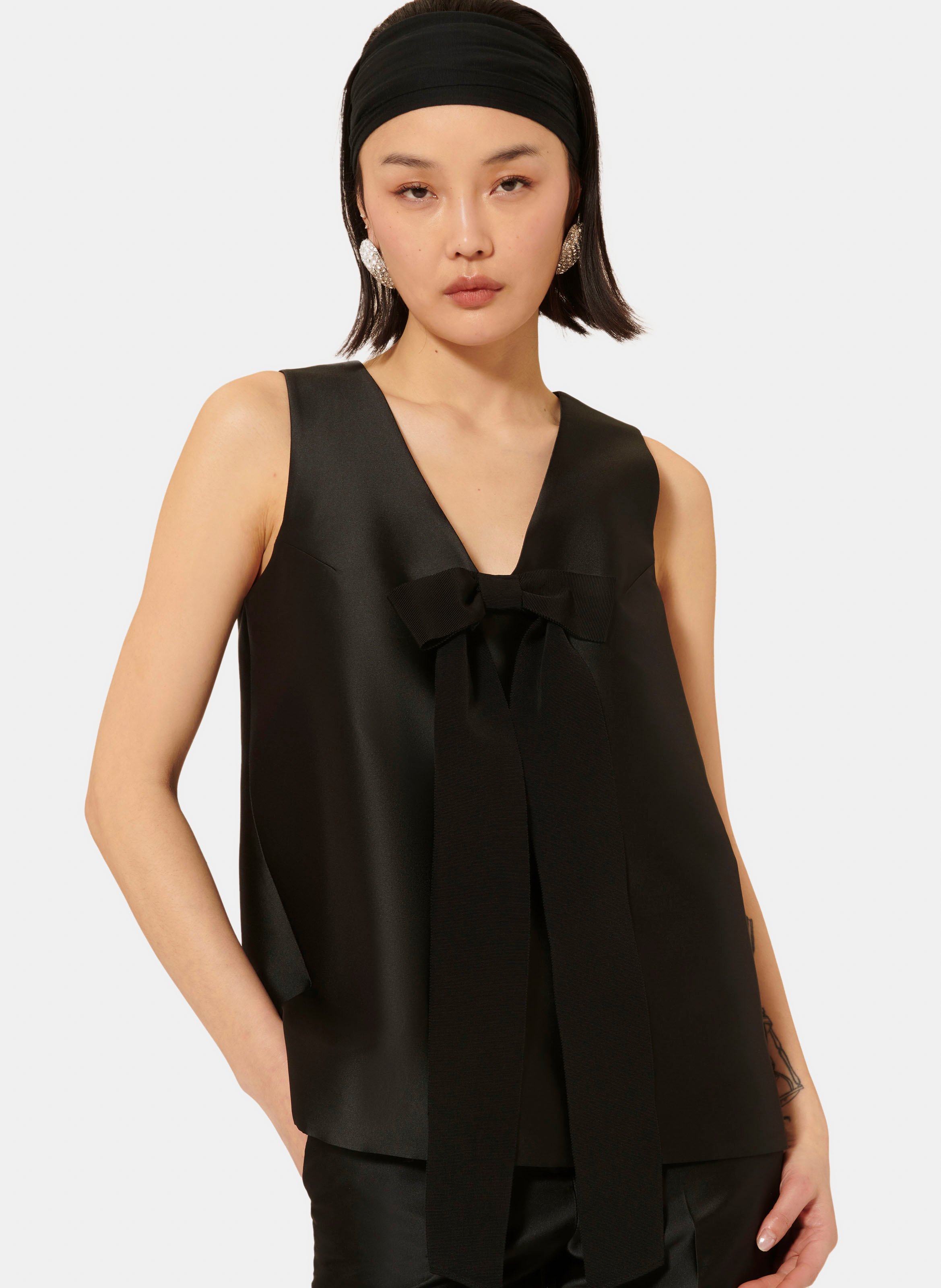 Top topaze TARA JARMON Noir