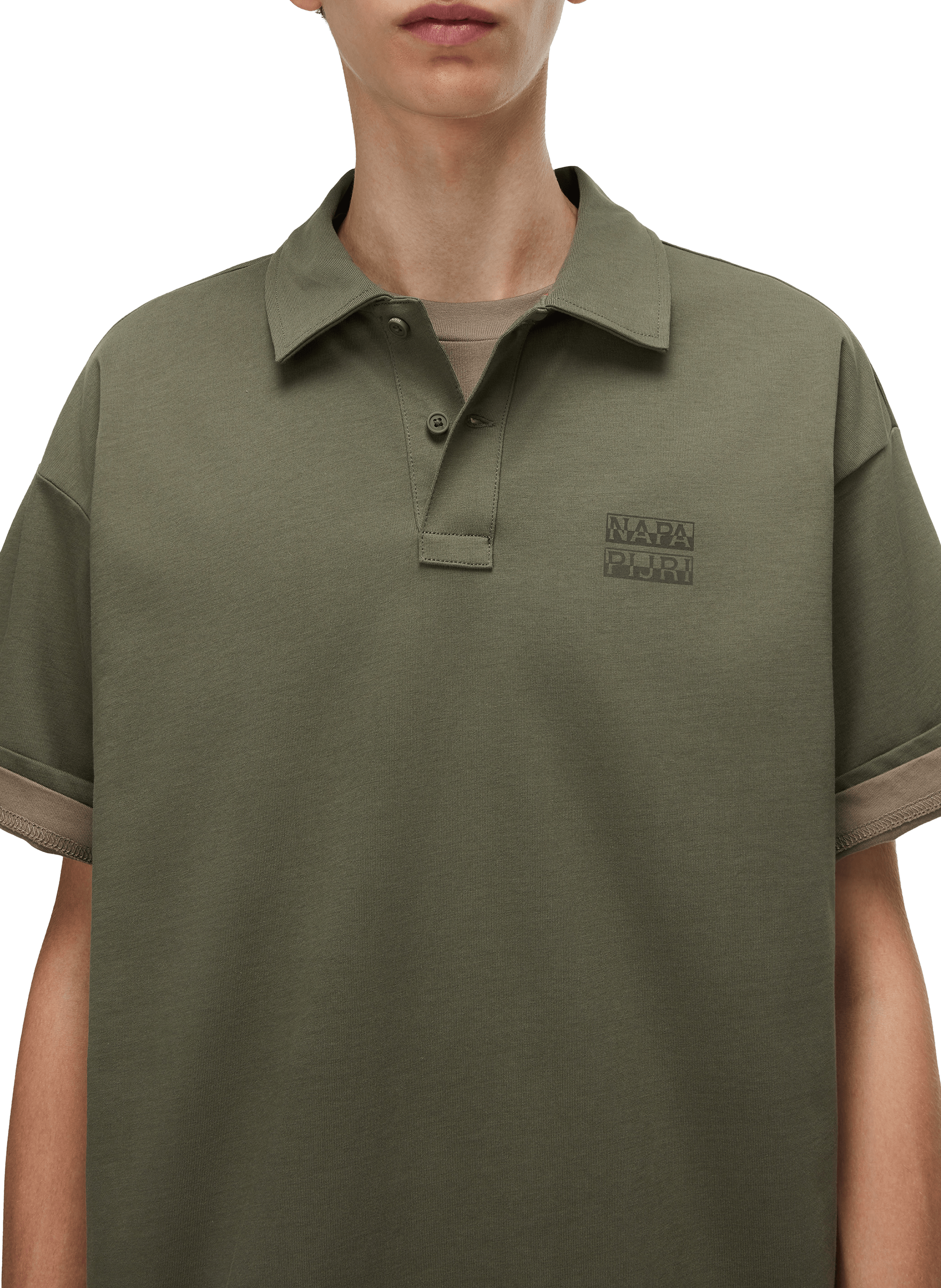  Cotton polo shirt  NAPAPIJRI Green