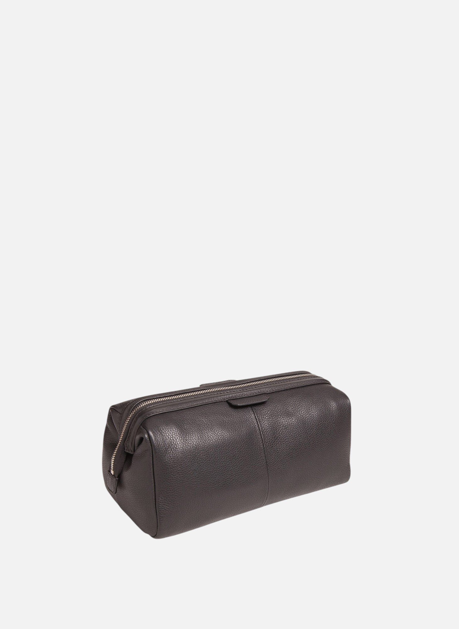 Trousse de toilette charles en cuir grainé LE TANNEUR Noir