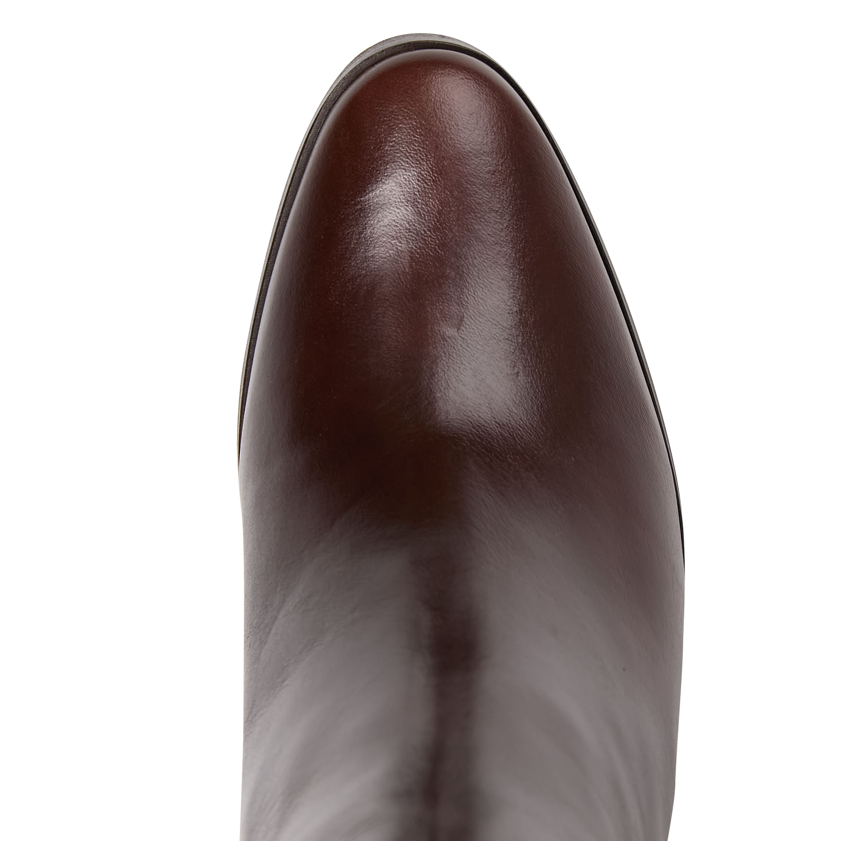 Bottes à talons en cuir n°832 RIVECOUR Marron