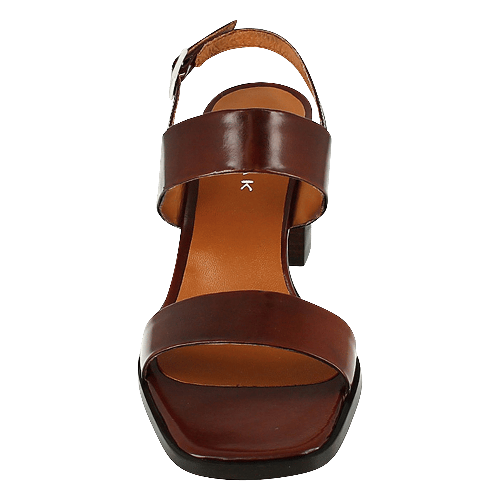 Sandales à talons en cuir valmont JONAK Marron