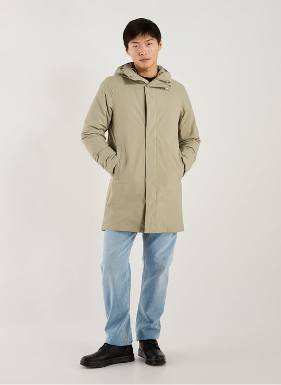 Parka mi-longue à capuche | Vert by K-WAY Parka mi-longue à capuche Vert
