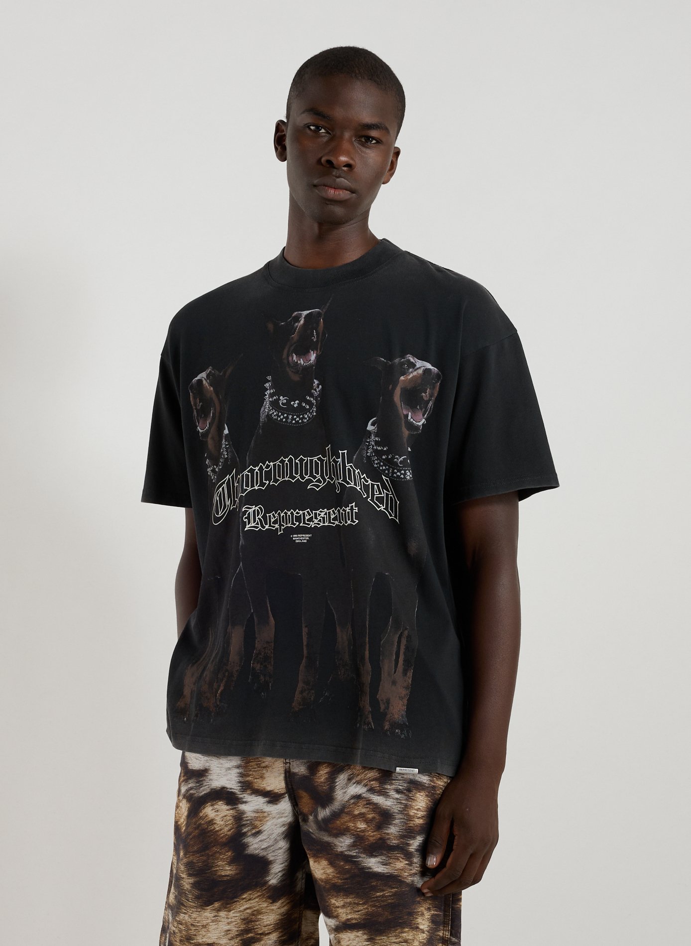 REPRESENT T-shirt imprimé en coton Noir