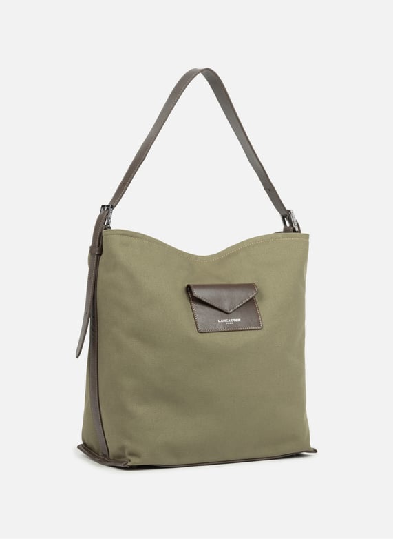 Grand sac seau - canvas kba | Kaki by LANCASTER Grand sac seau - canvas kba Kaki