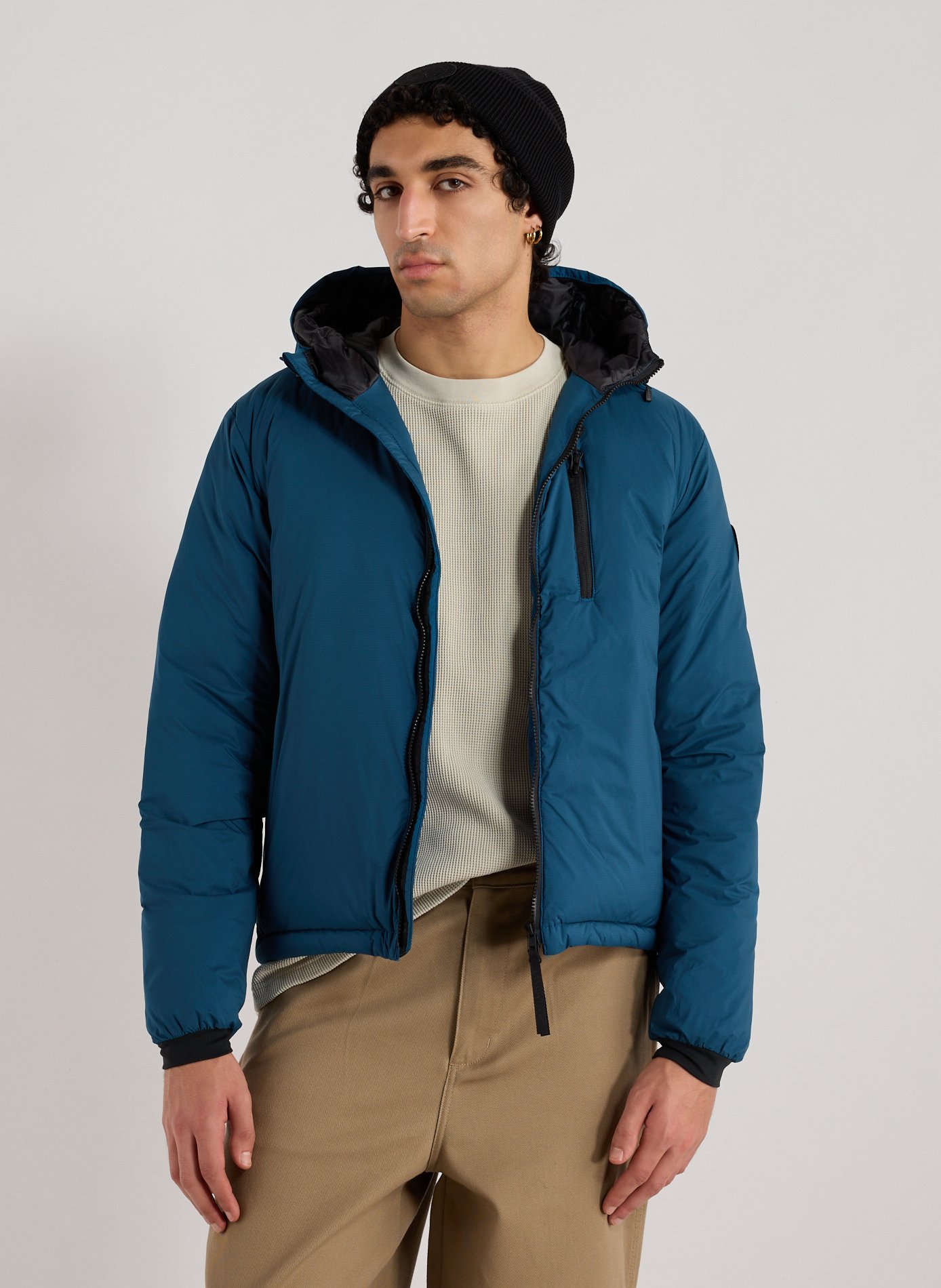 CANADA GOOSE Doudoune matelassée à capuche Bleu