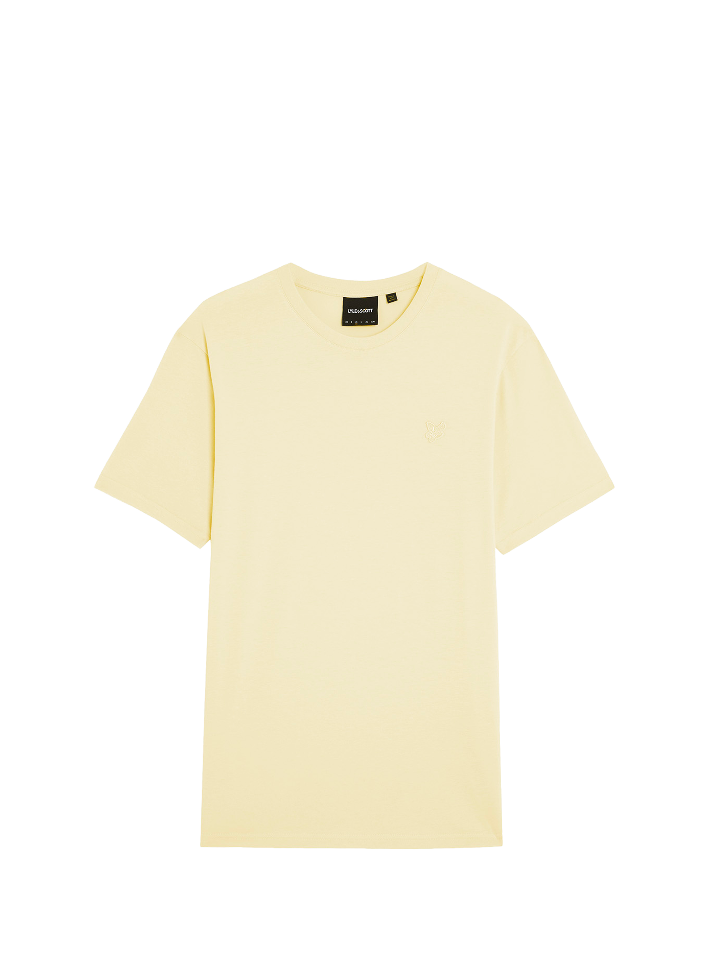 T-shirt à col rond en coton LYLE & SCOTT Beige