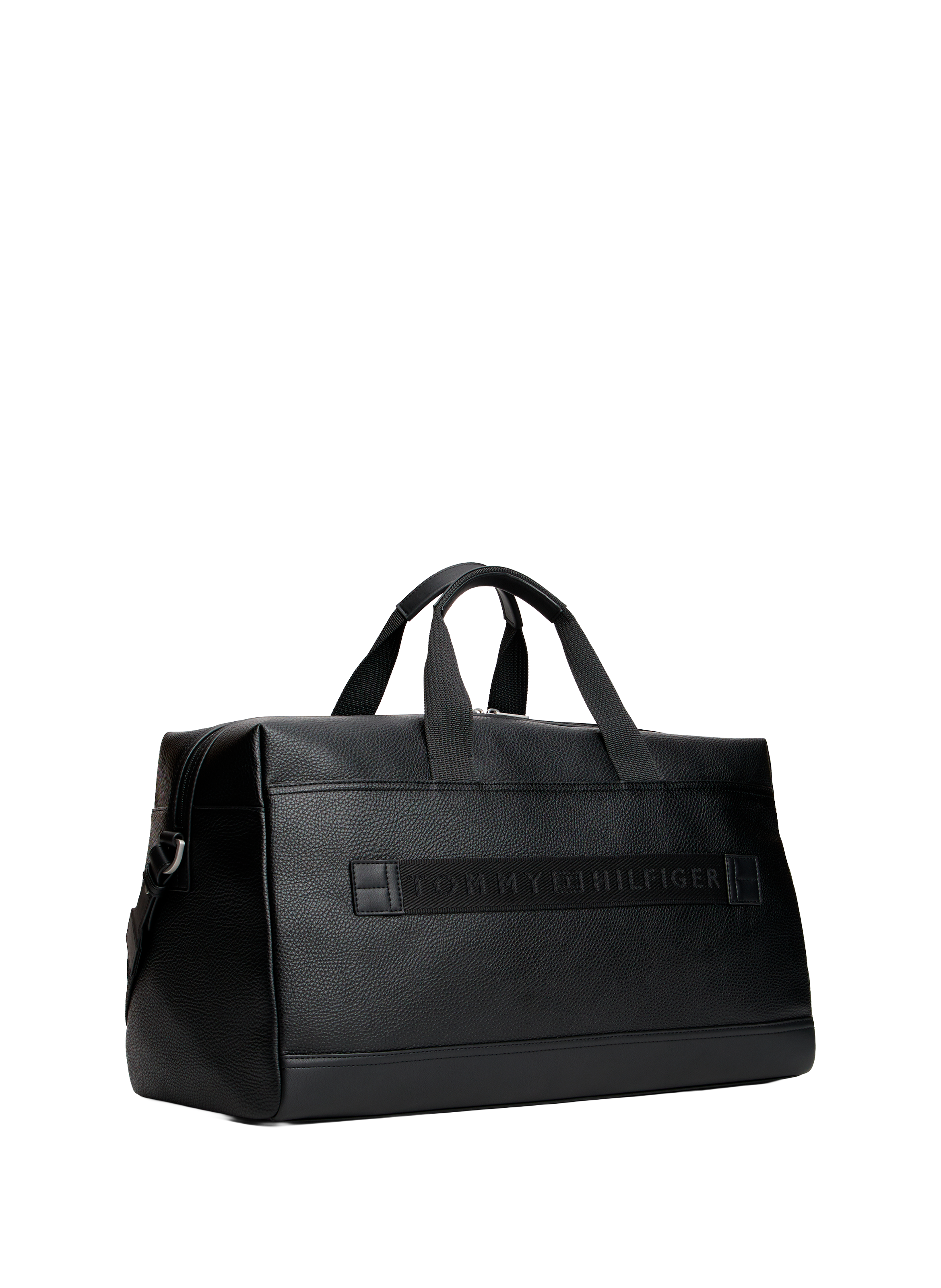 Faux leather travel bag TOMMY HILFIGER Black