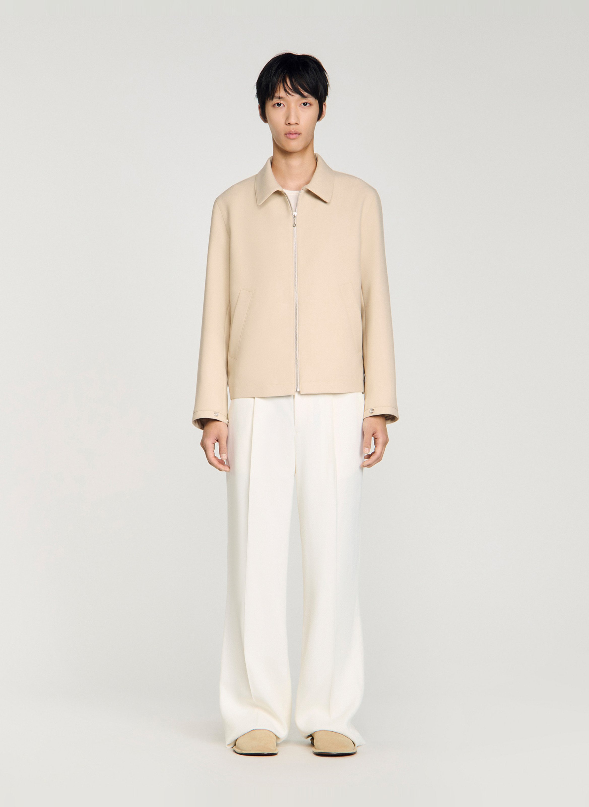 Veste col classique SANDRO Beige