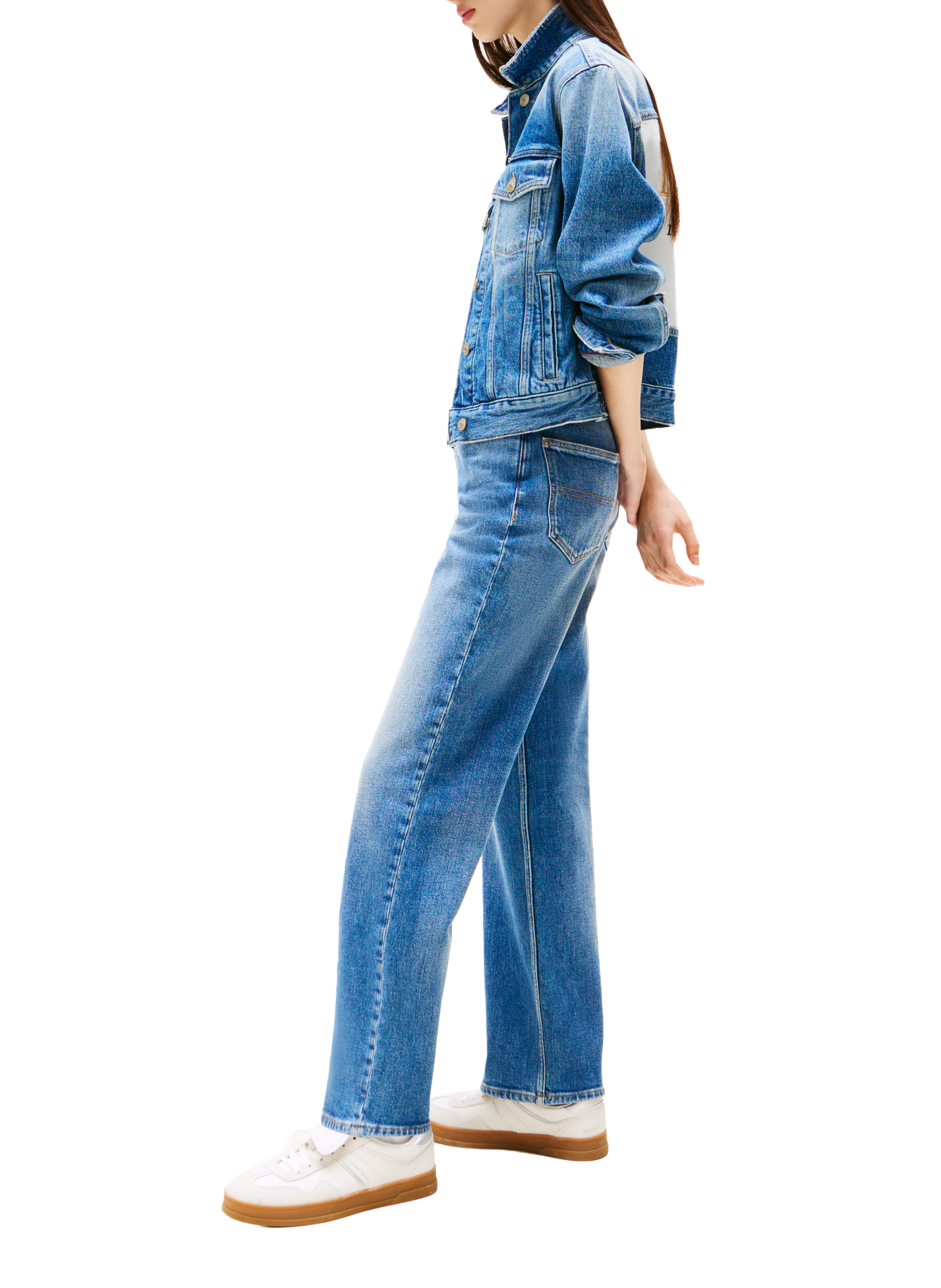 Straight leg cotton jeans TOMMY HILFIGER Blue