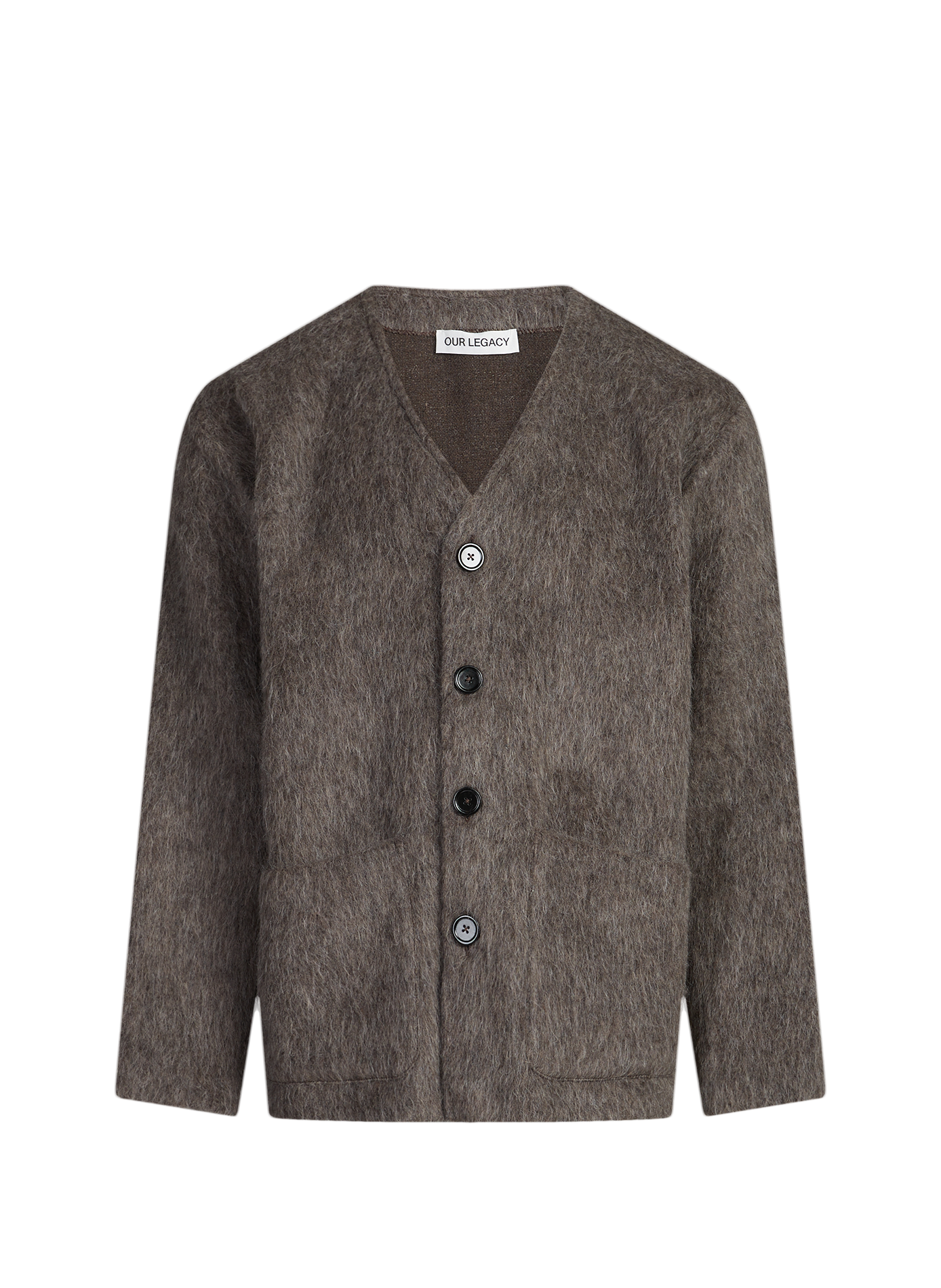 Gilet boutonné en laine mélangée OUR LEGACY Gris