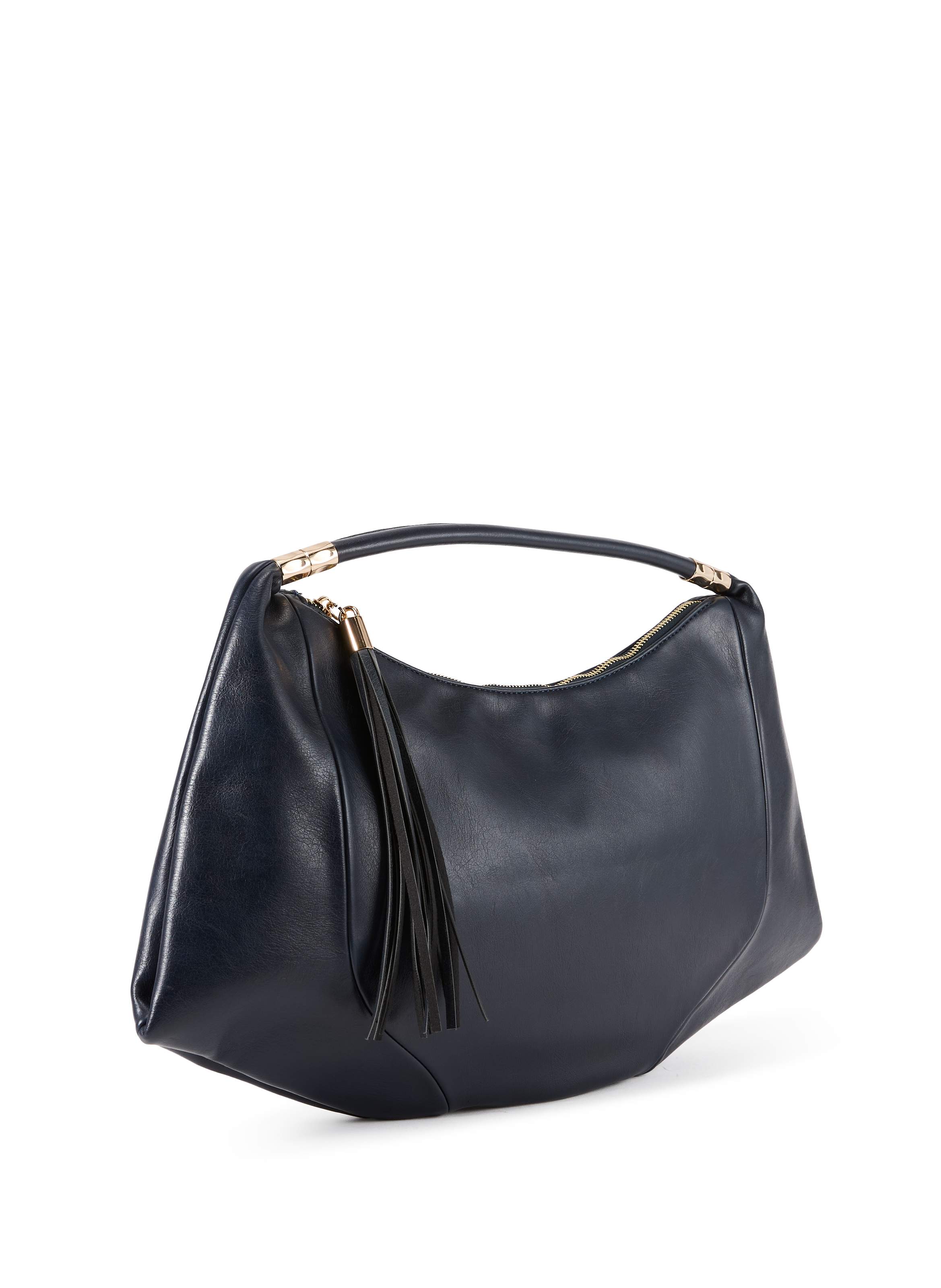 Handbag Hobo with Pompom AU PRINTEMPS PARIS Blue