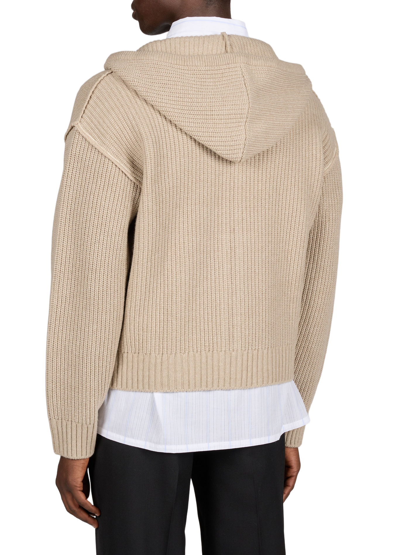 Wool-blend hoodie ANDERSSON BELL Beige