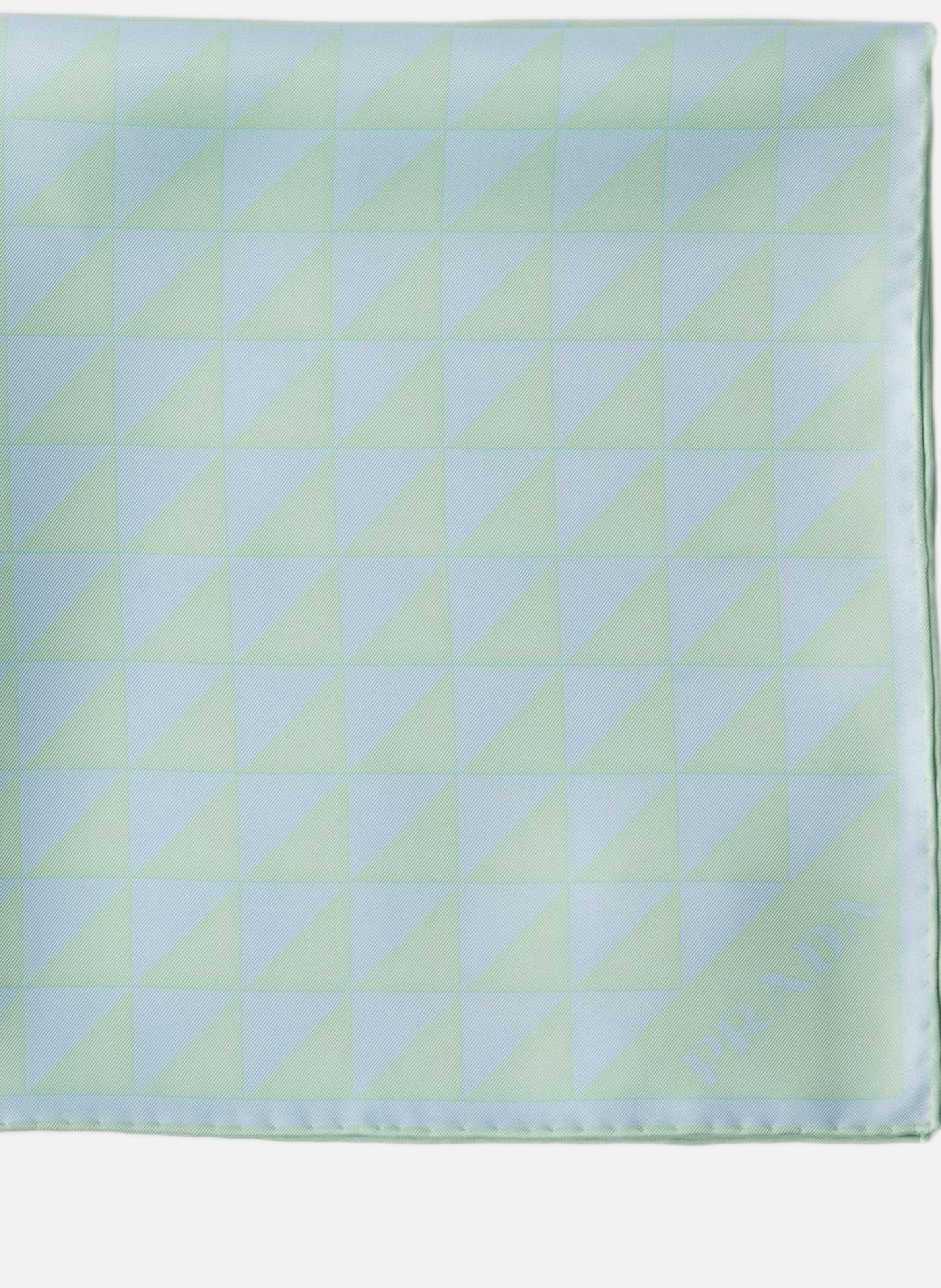 Foulard en sergé de soie imprimé 55 x 55 PRADA Vert