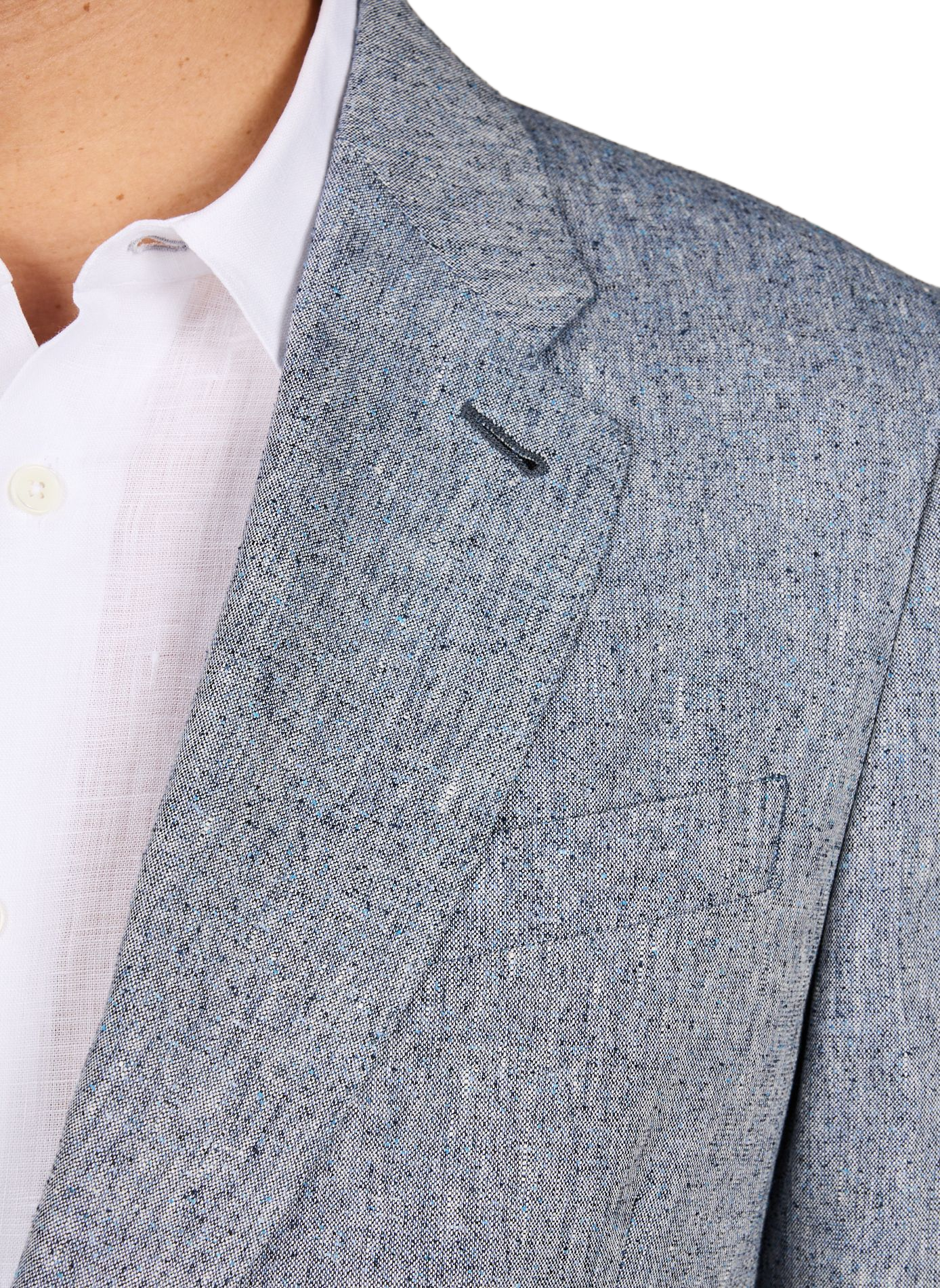 Tweed linen, silk, and wool blazer PAUL SMITH Blue