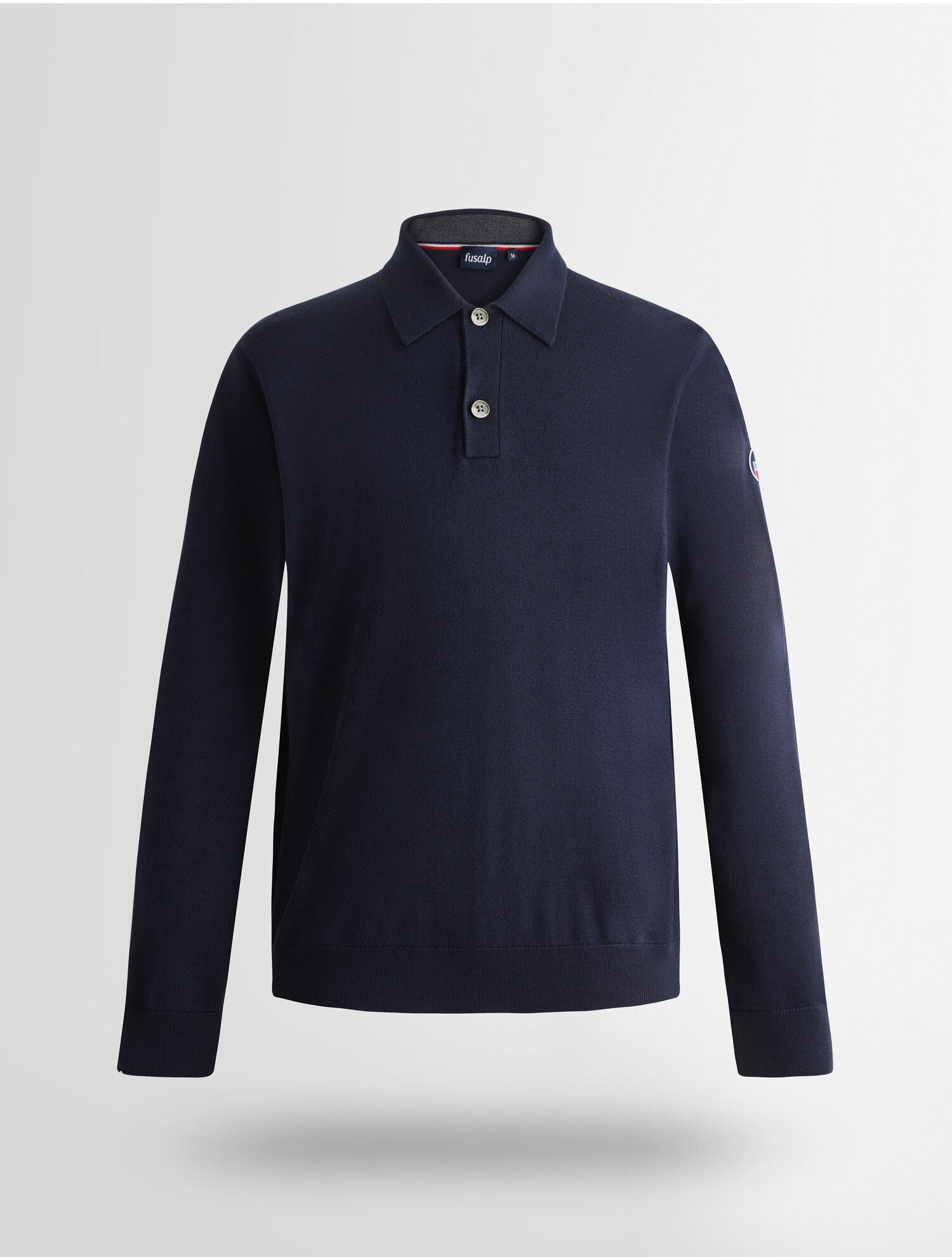 Pull clovon col polo coupe ajustée FUSALP Bleu