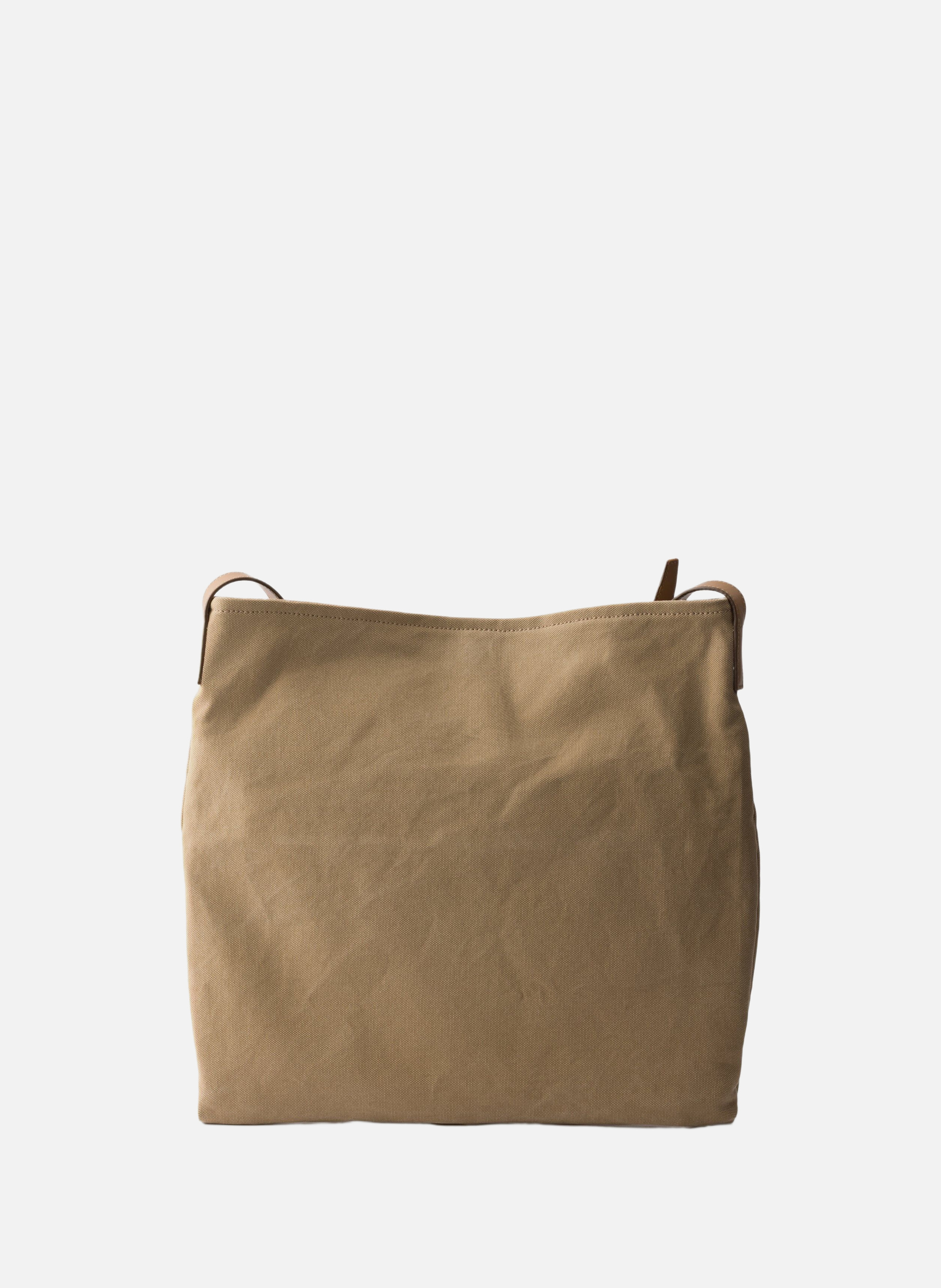 Sac porté épaule prada route en toile et cuir PRADA Beige