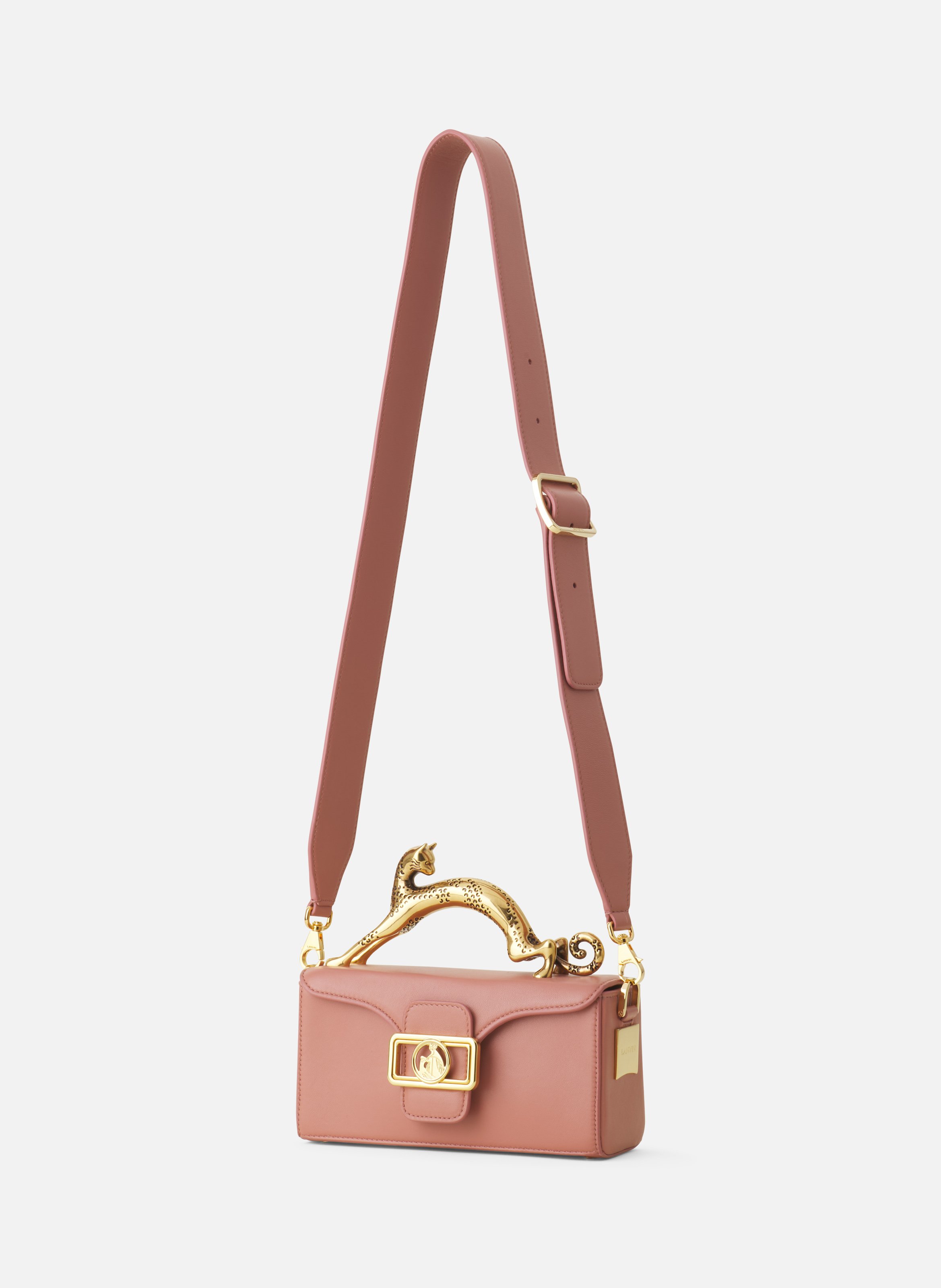 Sac pencil cat nano en cuir LANVIN Rose