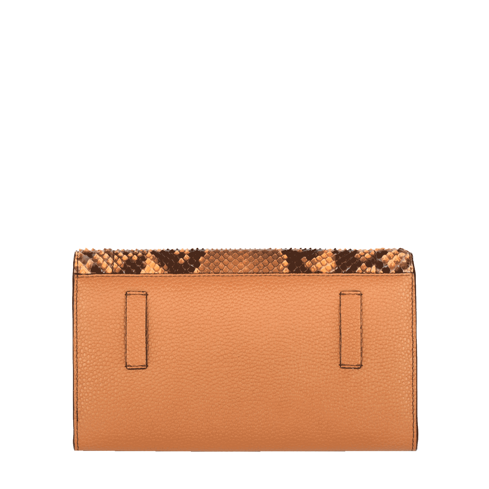 Portefeuille chaine ninon de lancel en cuir de vachette graine & python LANCEL Beige