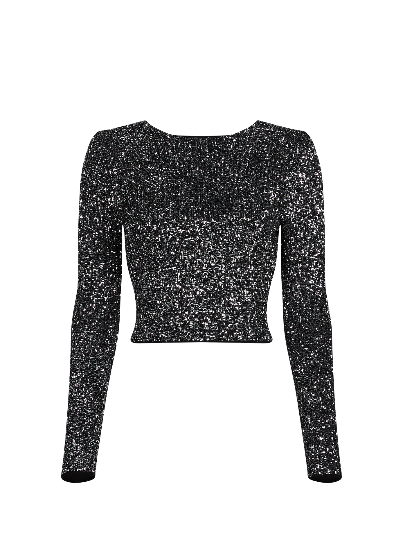 Short top with rhinestones Barim SAISON 1865 Silver